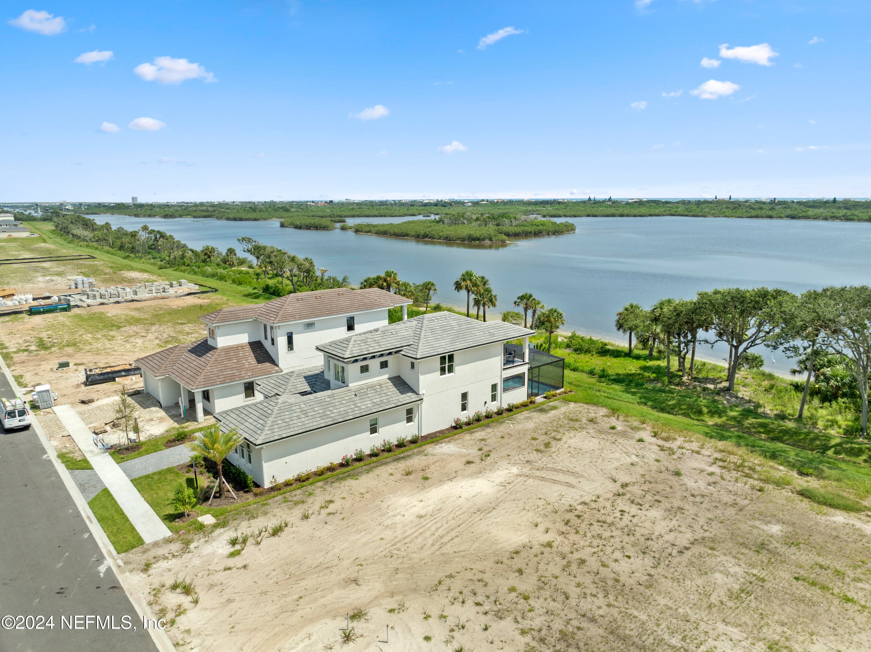 Aerial View — 94 CORONADO Road, Flagler Beach, FL 32136