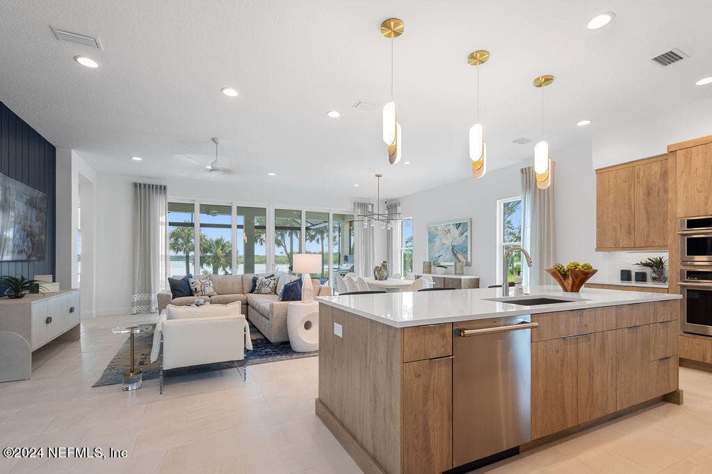 View from Foyer — 94 CORONADO Road, Flagler Beach, FL 32136