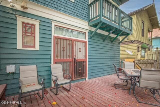 Deck off Kitchen — 1541 BOULEVARD, Jacksonville, FL 32206