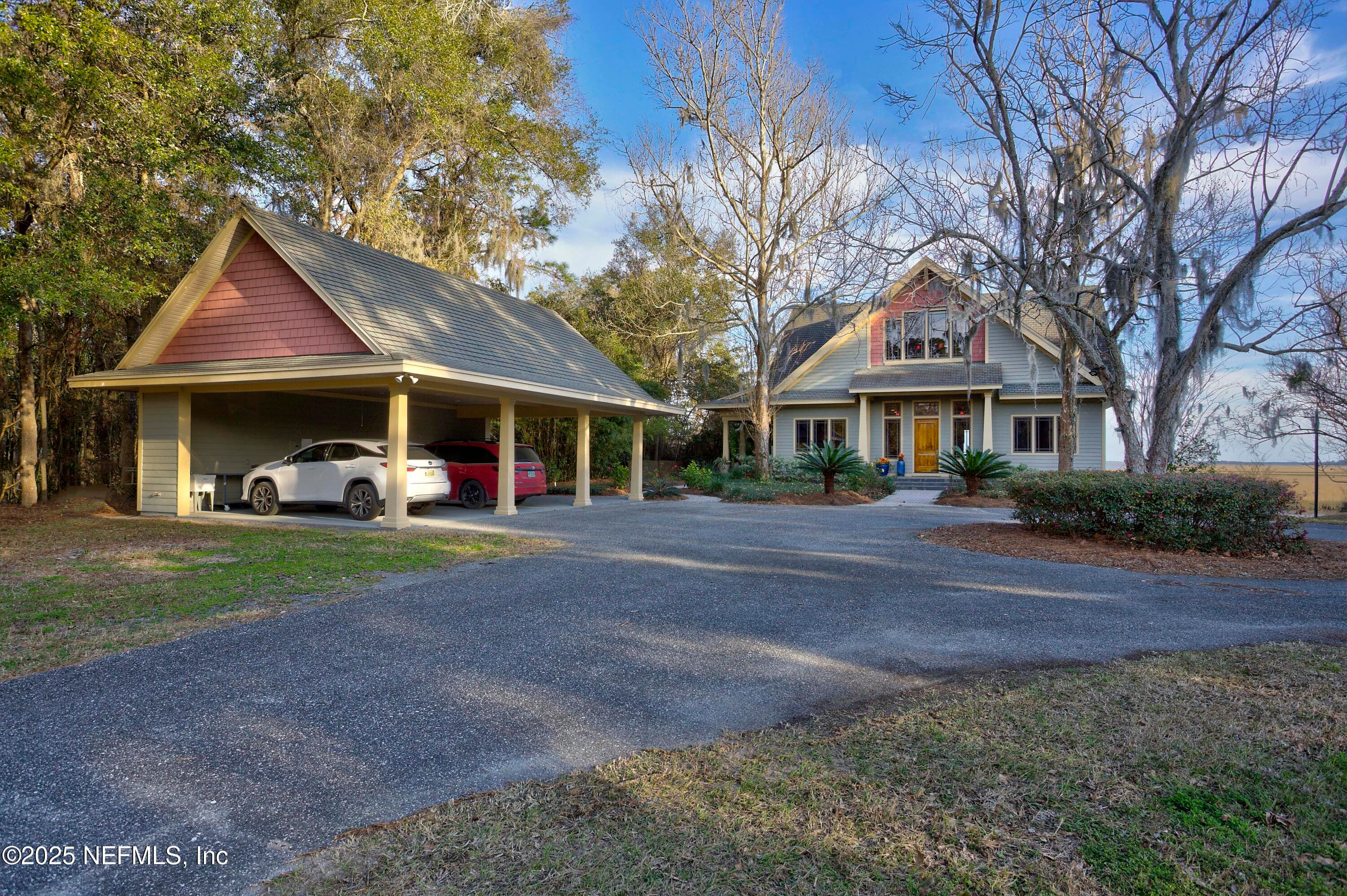 Carport with electric, water, and extensive attic. — 940564 OLD NASSAUVILLE Road, Fernandina Beach, FL 32034