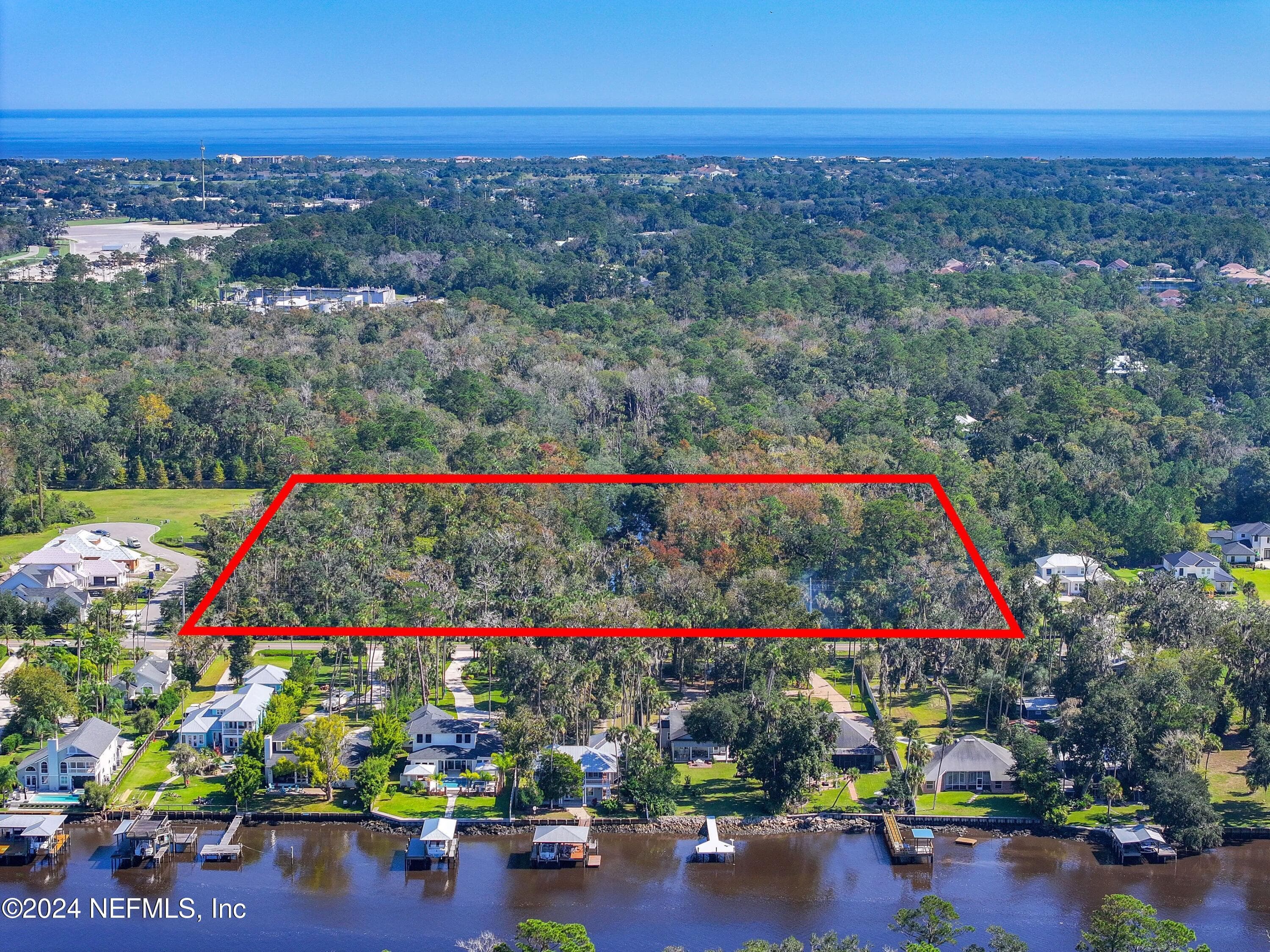 Listing is for 5 acres but all 10 acres can be purchased — 44-48 ROSCOE Boulevard N, Ponte Vedra Beach, FL 32082