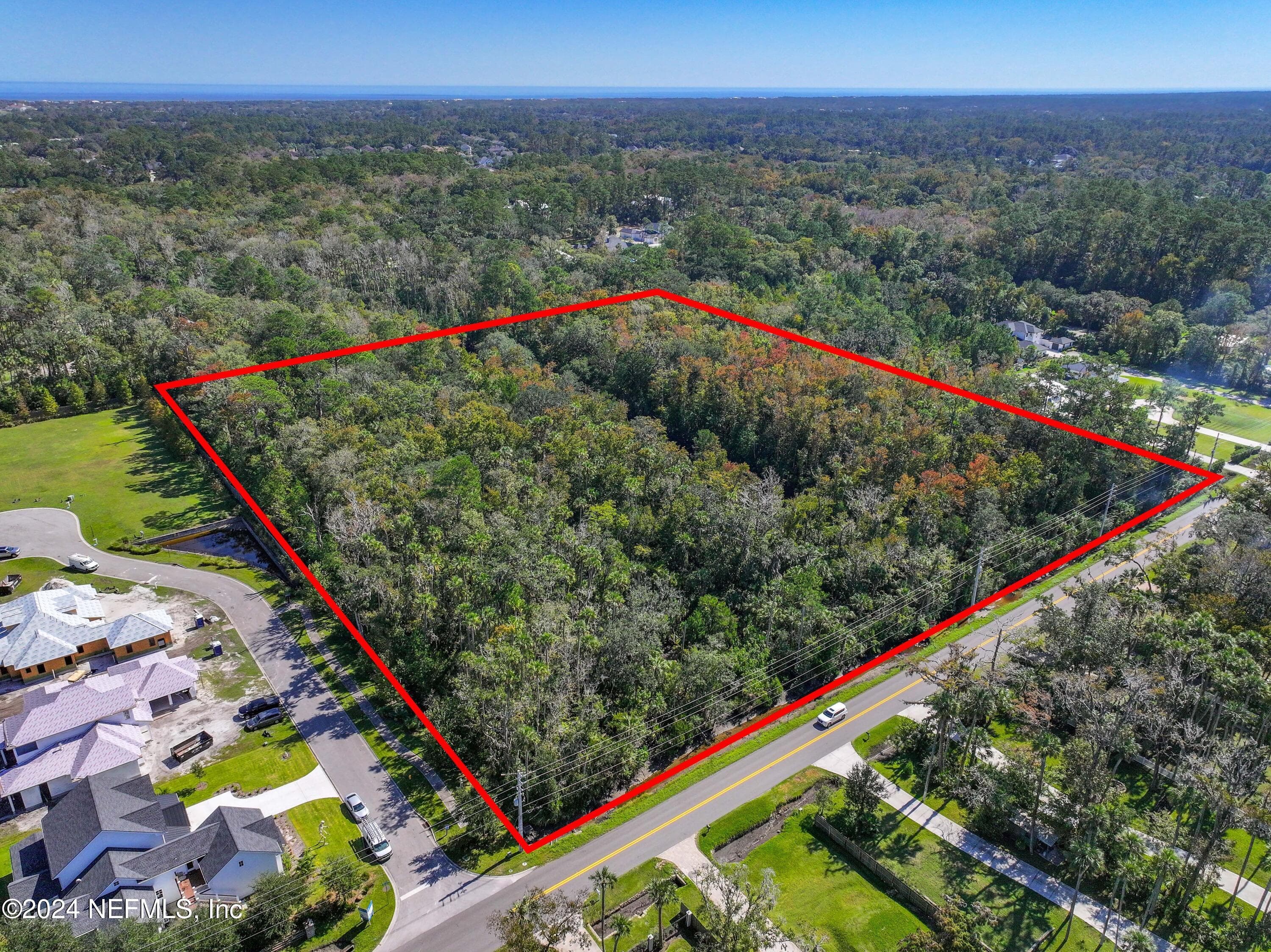 Listing is for 5 acres but all 10 acres can be purchased — 44-48 ROSCOE Boulevard N, Ponte Vedra Beach, FL 32082