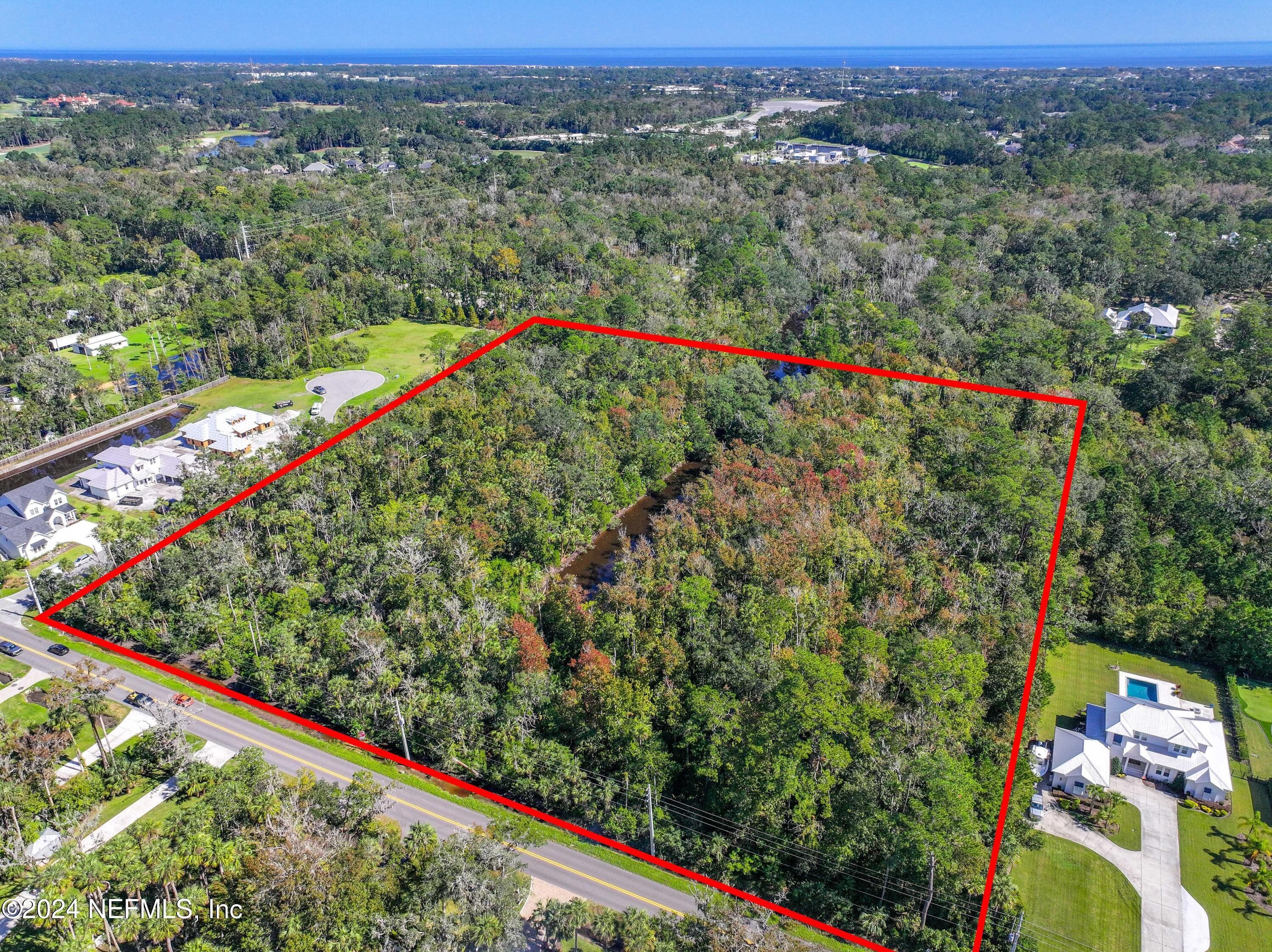 Listing is for 5 acres but all 10 acres can be purchased — 44-48 ROSCOE Boulevard N, Ponte Vedra Beach, FL 32082