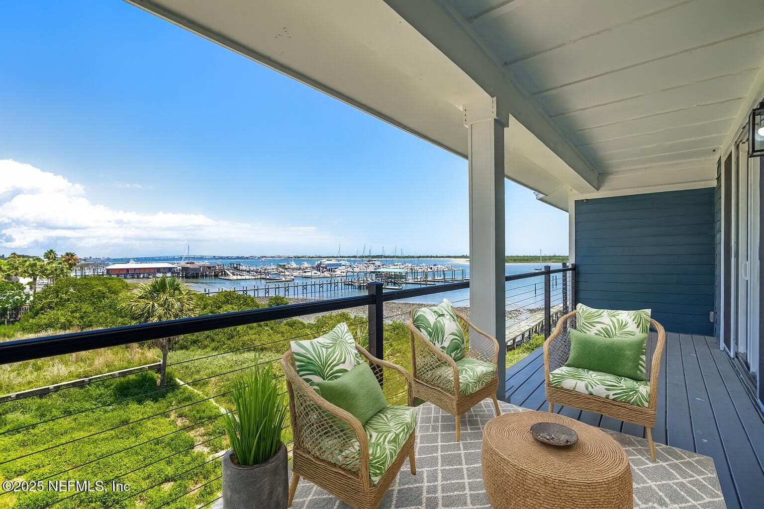 Third Floor Living Room Balcony-Virtually Staged — 45 CORTEZ Avenue, St. Augustine, FL 32080