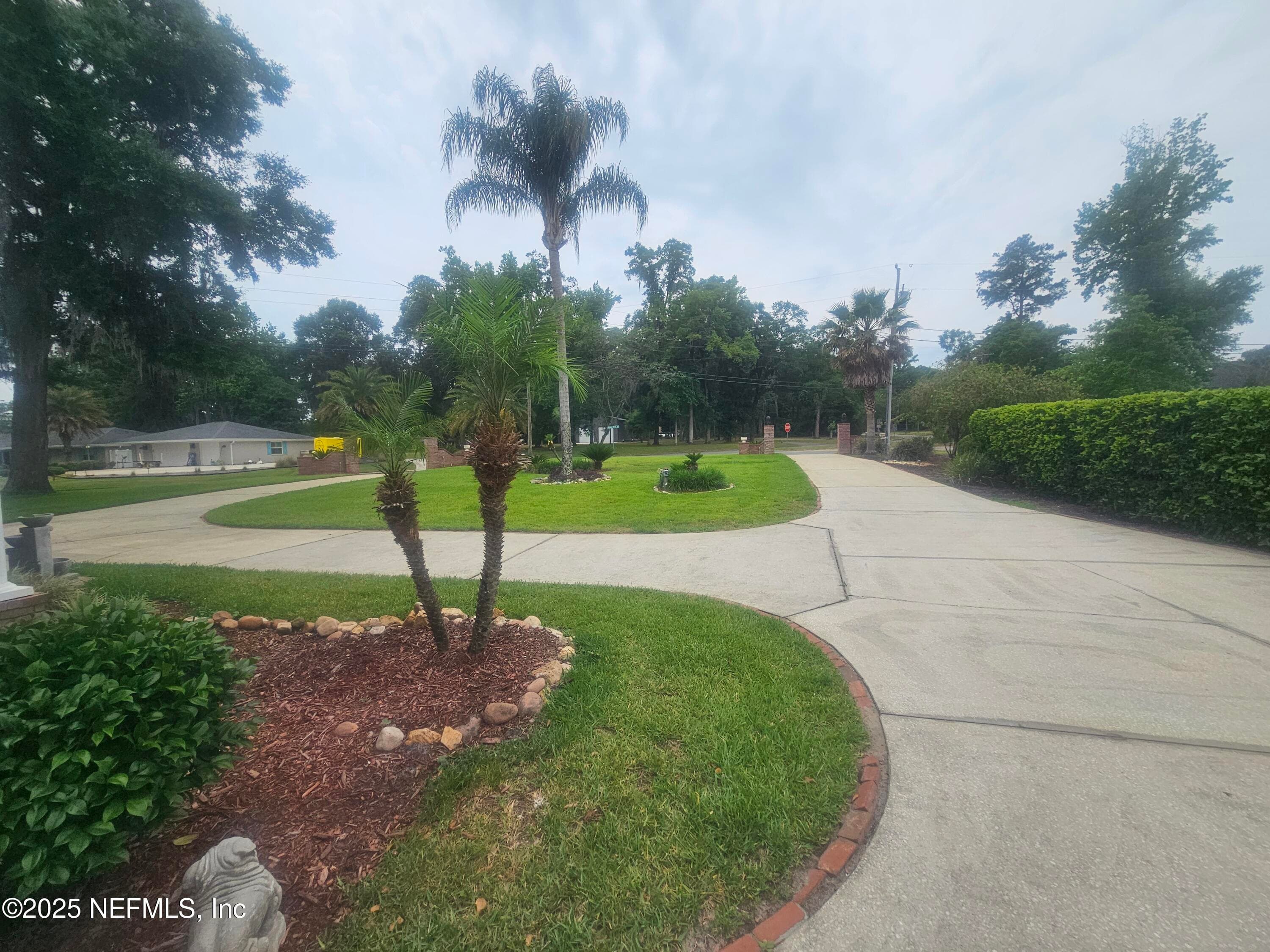 Driveway view from side Garage - Circular driveway — 435 LAKE ASBURY Drive, Green Cove Springs, FL 32043