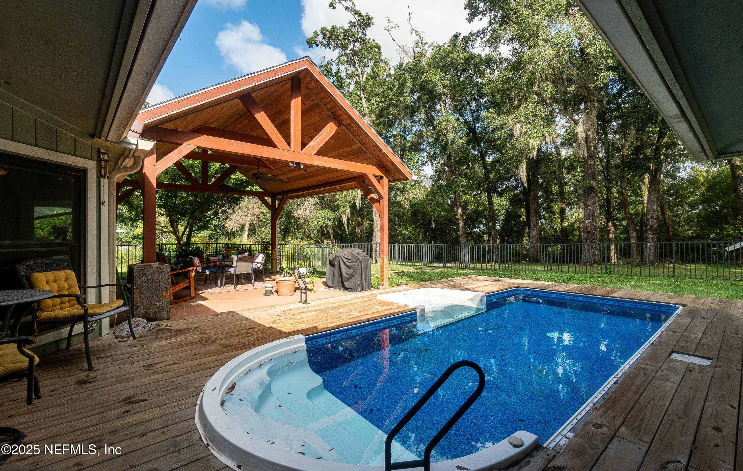 Pool and patio — 2860 RAVINES Road, Middleburg, FL 32068