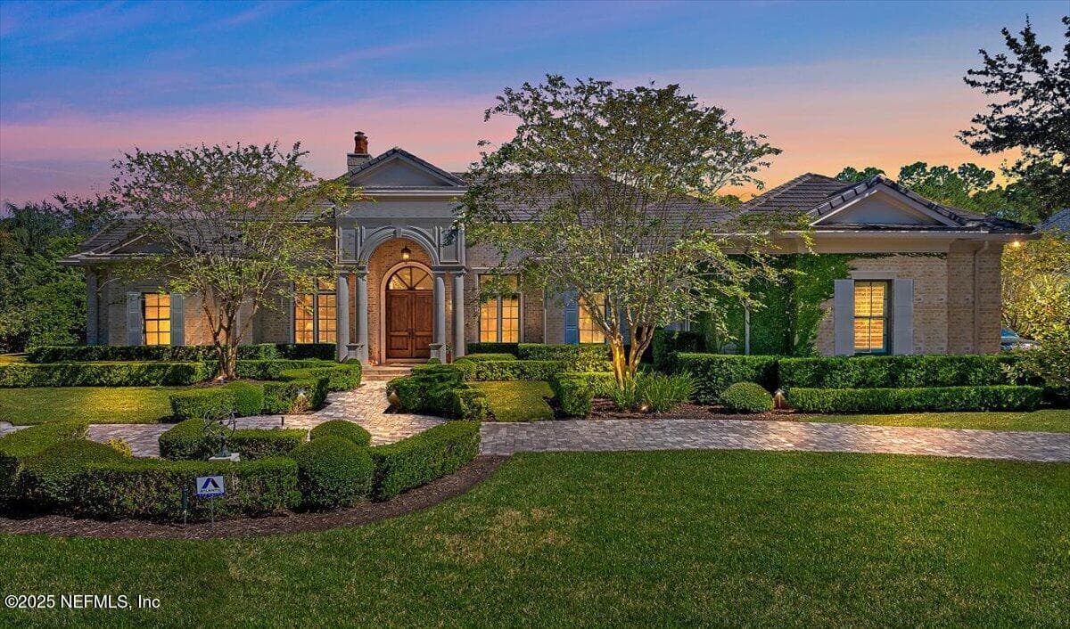 A.I. simulated sunset. The back of the house faces East — 5367 CHANDLER BEND Drive, Jacksonville, FL 32224