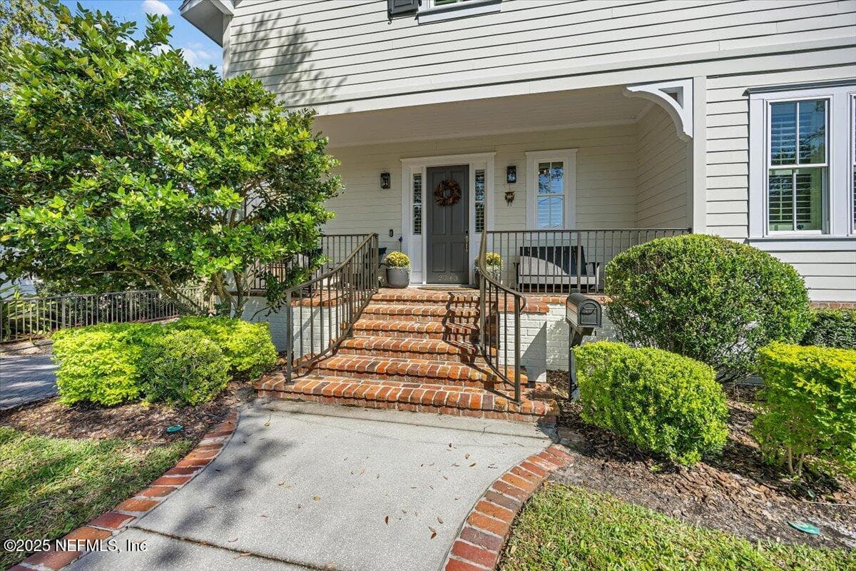 Charming front porch featuring reclaimed bricks! — 2743 GREEN BAY Lane, Jacksonville, FL 32207