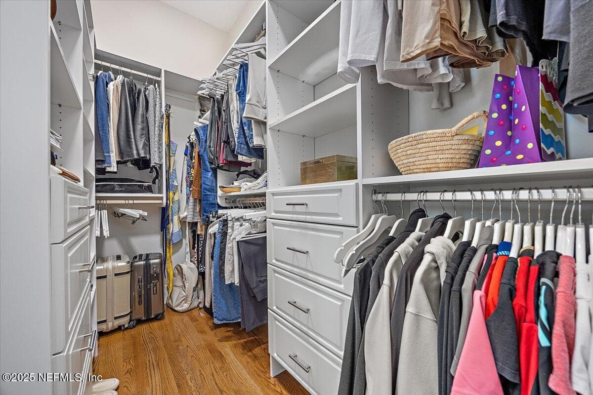 Large walk-in closet. All closets in this home are large & feature custom closets- a rare find in San Marco! — 2743 GREEN BAY Lane, Jacksonville, FL 32207