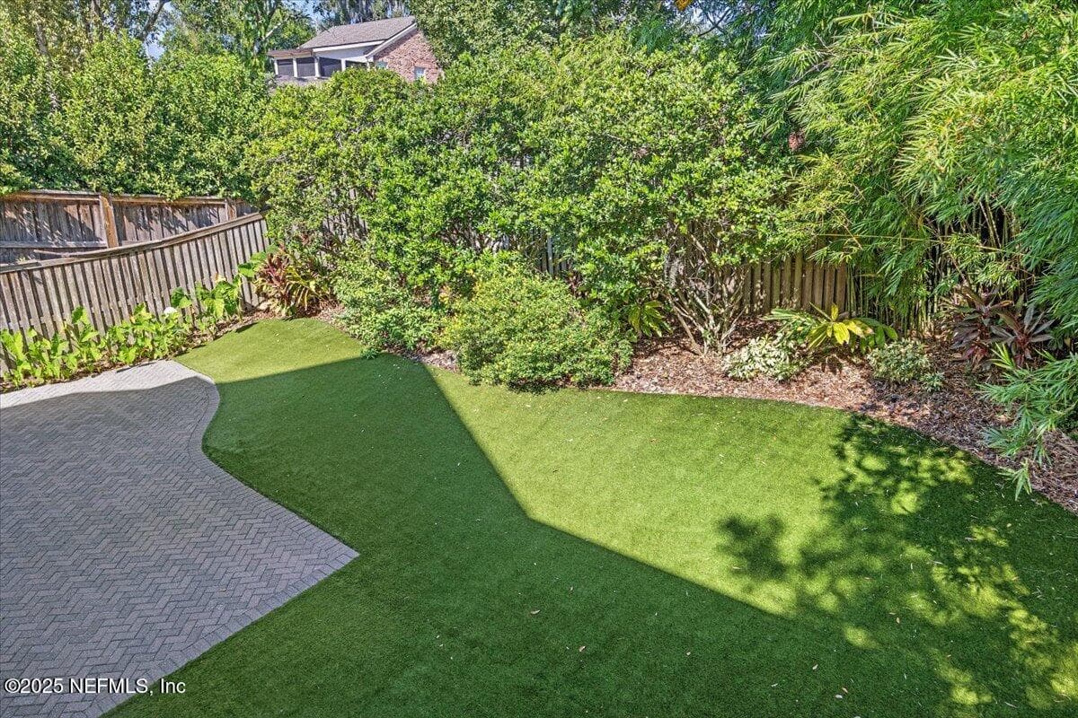 Backyard with artificial turf — 2743 GREEN BAY Lane, Jacksonville, FL 32207