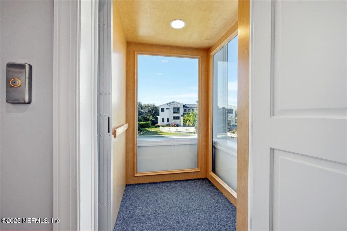 Elevator works great. Nice to have a view, right? — 4 SUMMER Court, Jacksonville Beach, FL 32250
