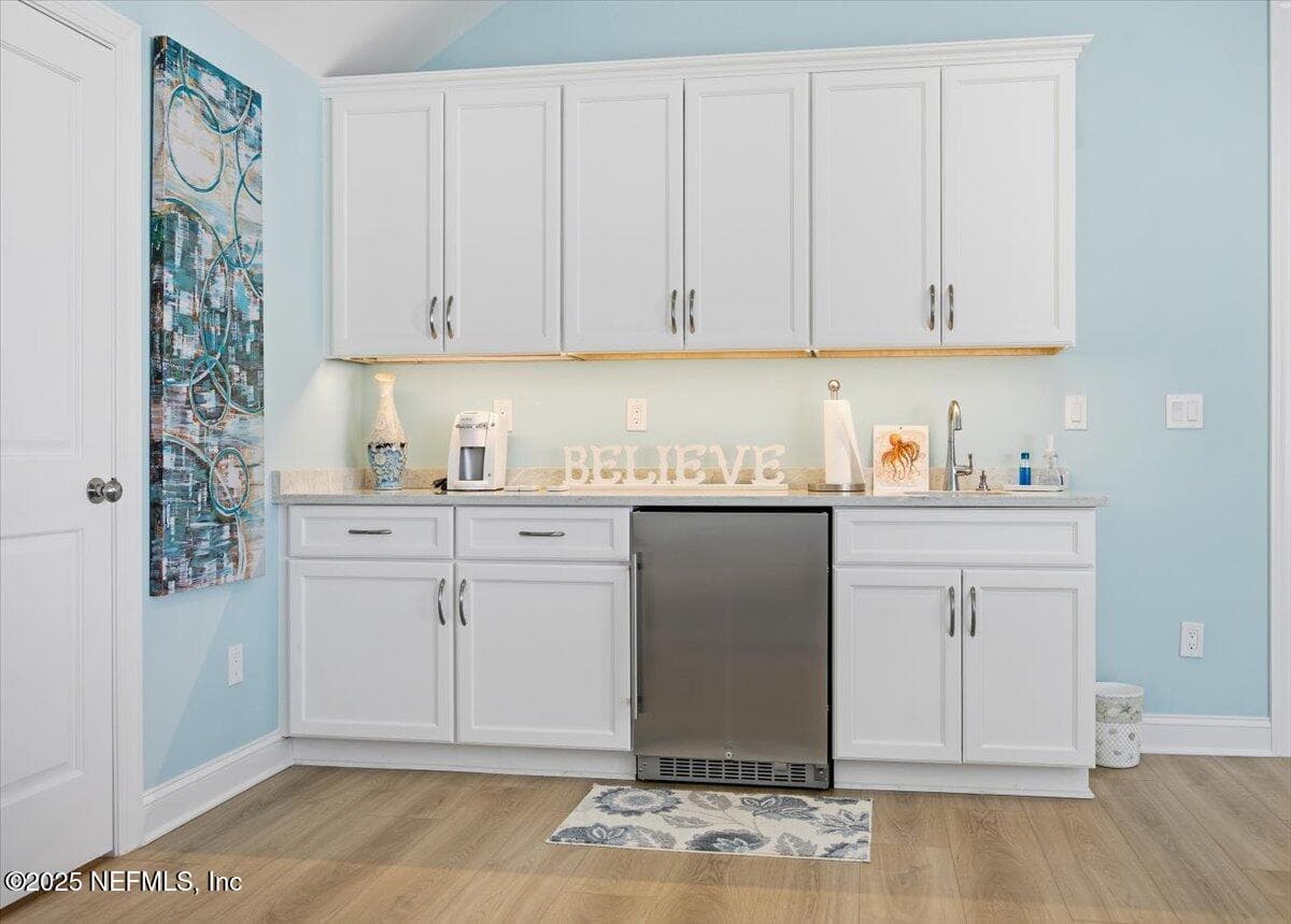 Closet up of kitchenette in the Guest Suite. Closet to the left for storage. — 4 SUMMER Court, Jacksonville Beach, FL 32250