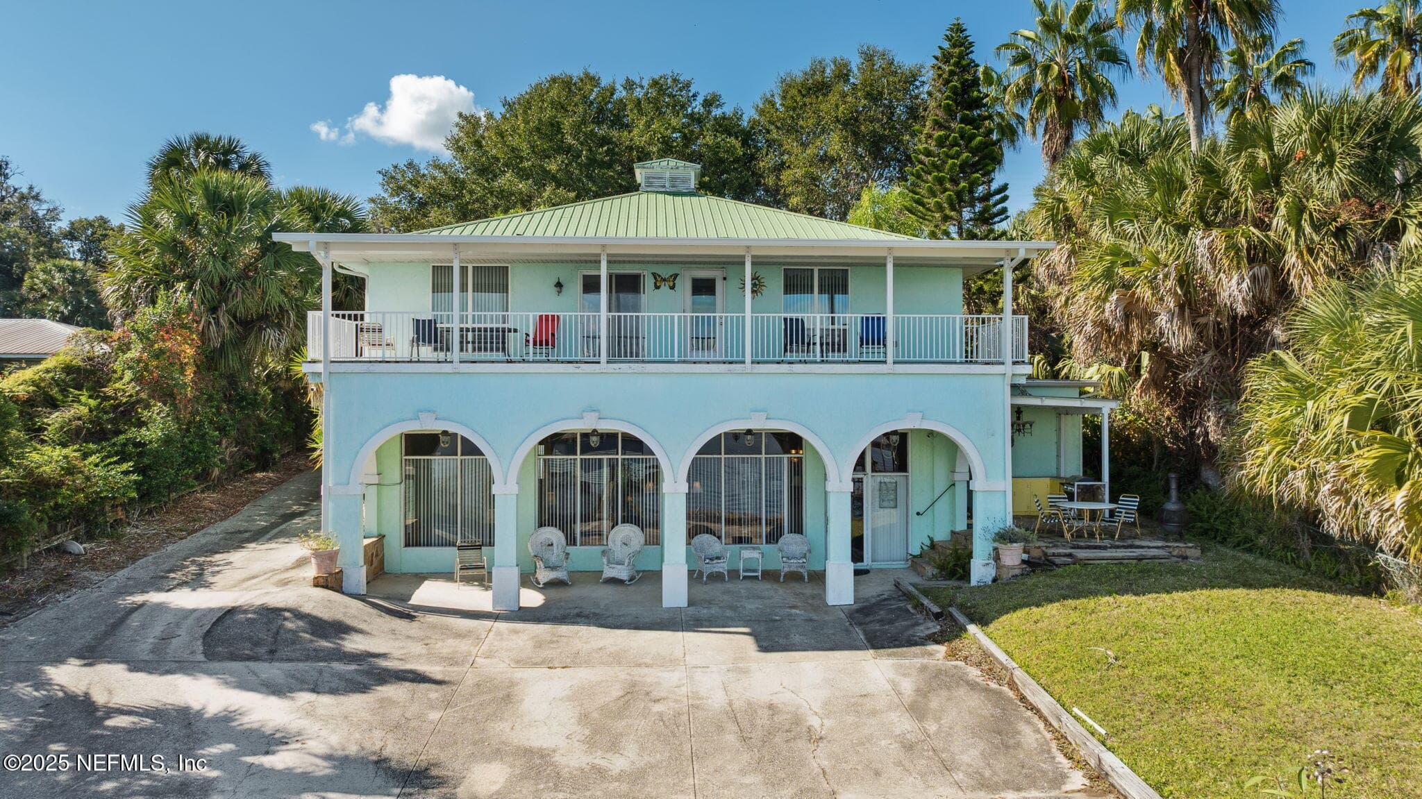 Aerial view - Lower level use to be a garage and could be turn back if you needed one — 259 S PROSPECT Street, Crescent City, FL 32112