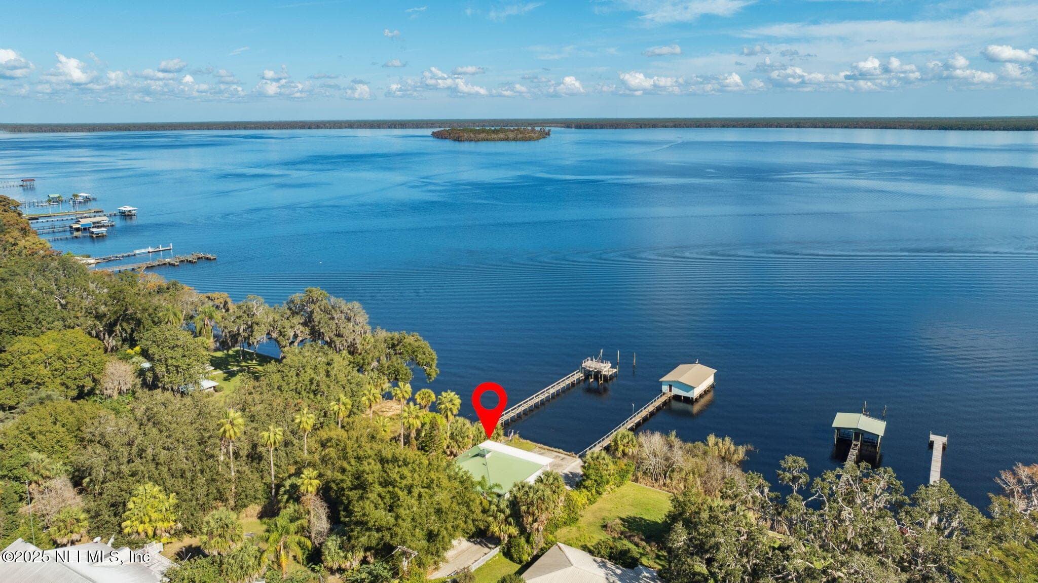 Aerial view looking at Bear Island — 259 S PROSPECT Street, Crescent City, FL 32112