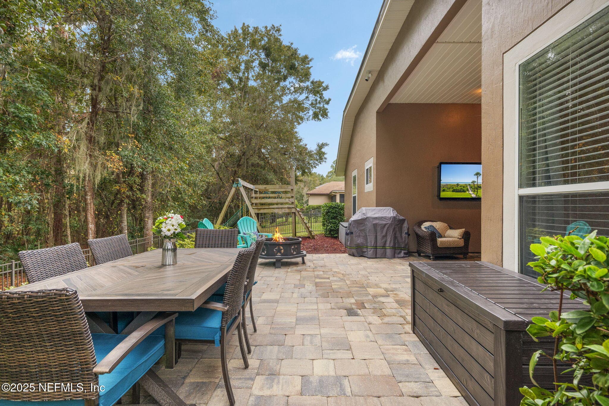 Patio and Backyard — 85428 SAGAPONACK Drive, Fernandina Beach, FL 32034