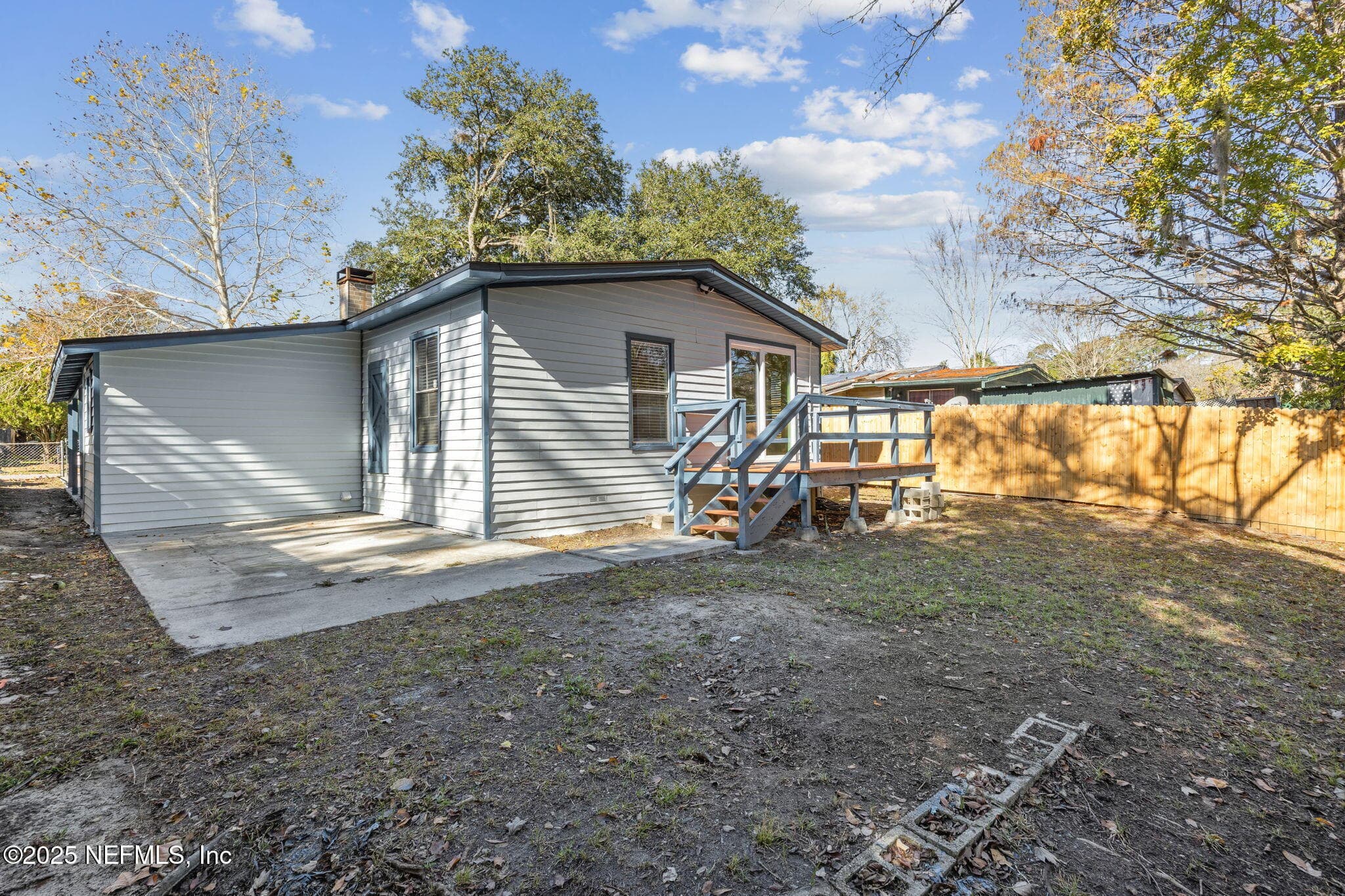 Back patio for grilling — 7611 MC COWAN Drive, Jacksonville, FL 32244