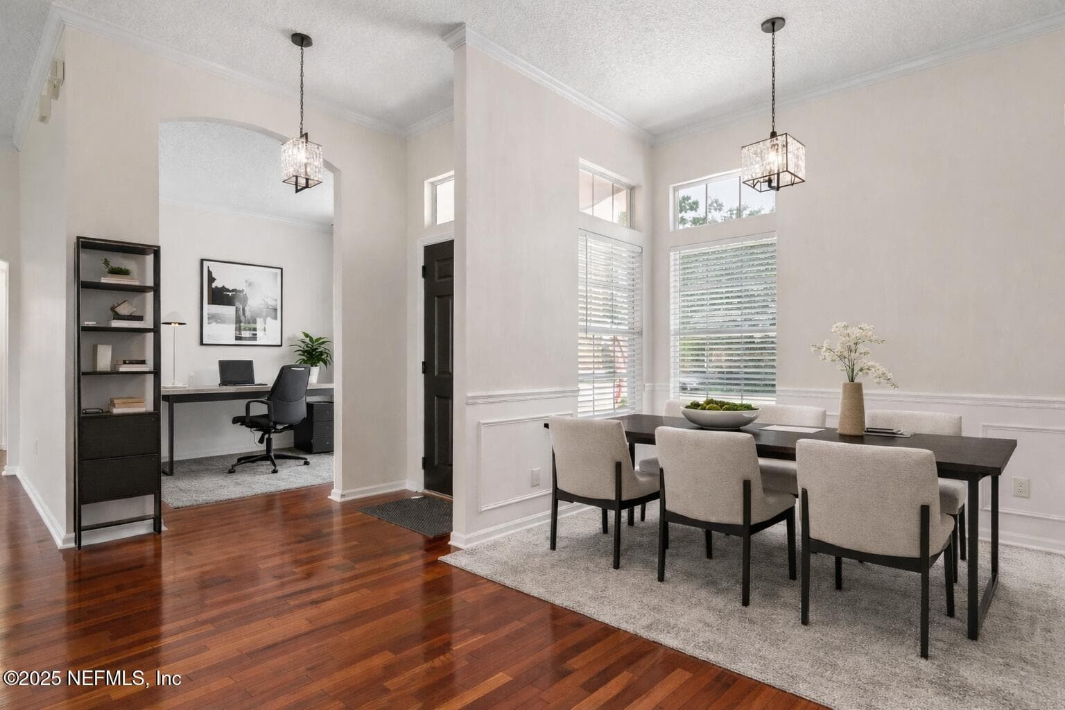 Virtually staged dining and office — 1912 BLUEBONNET Way, Fleming Island, FL 32003
