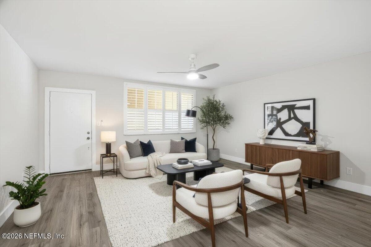 Staged Living Room. — 1810 SEVILLA Boulevard 310, Atlantic Beach, FL 32233