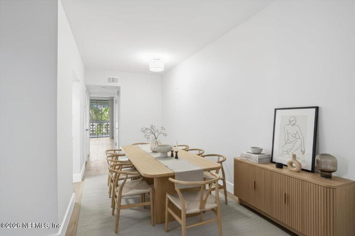 Staged Dining Room. — 1810 SEVILLA Boulevard 310, Atlantic Beach, FL 32233