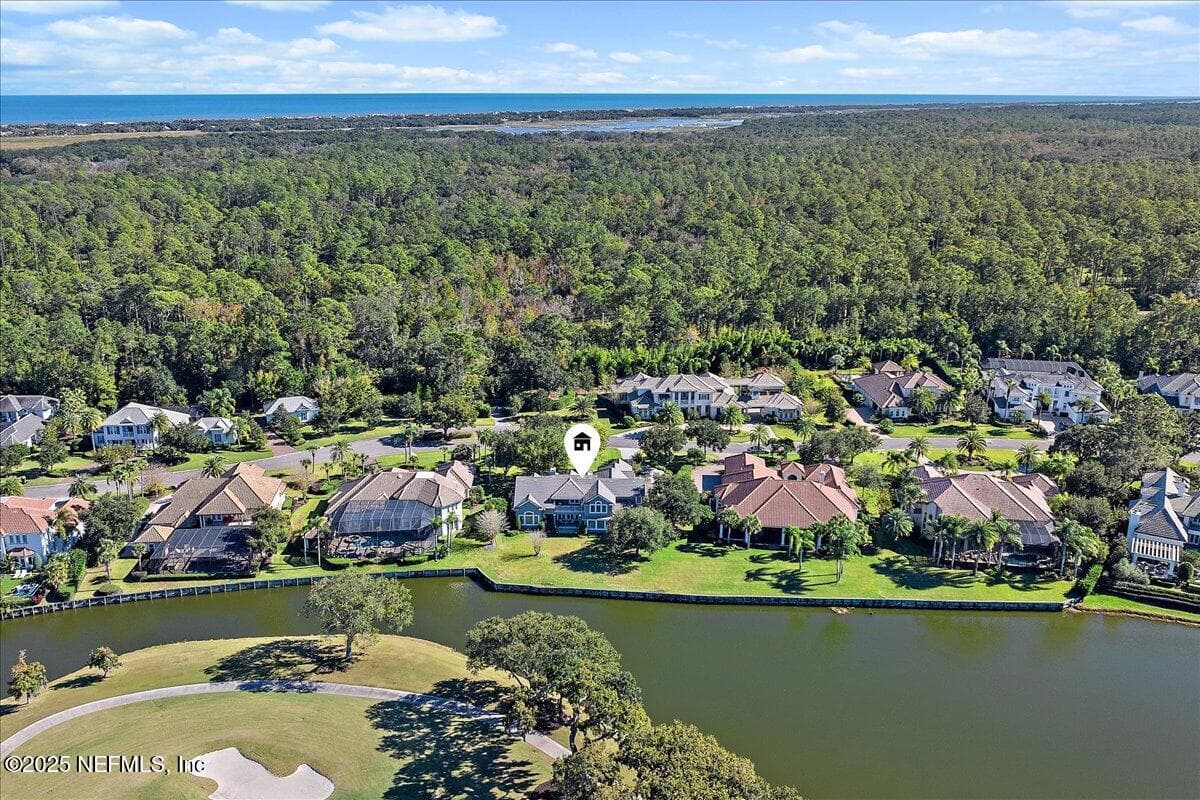 Aerial of Home to Ocean — 134 MUIRFIELD Drive, Ponte Vedra Beach, FL 32082