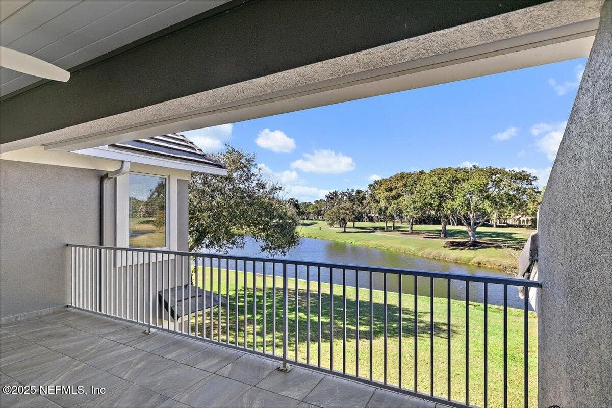 Balcony overlooks long sparkling lake and fairway views. — 134 MUIRFIELD Drive, Ponte Vedra Beach, FL 32082