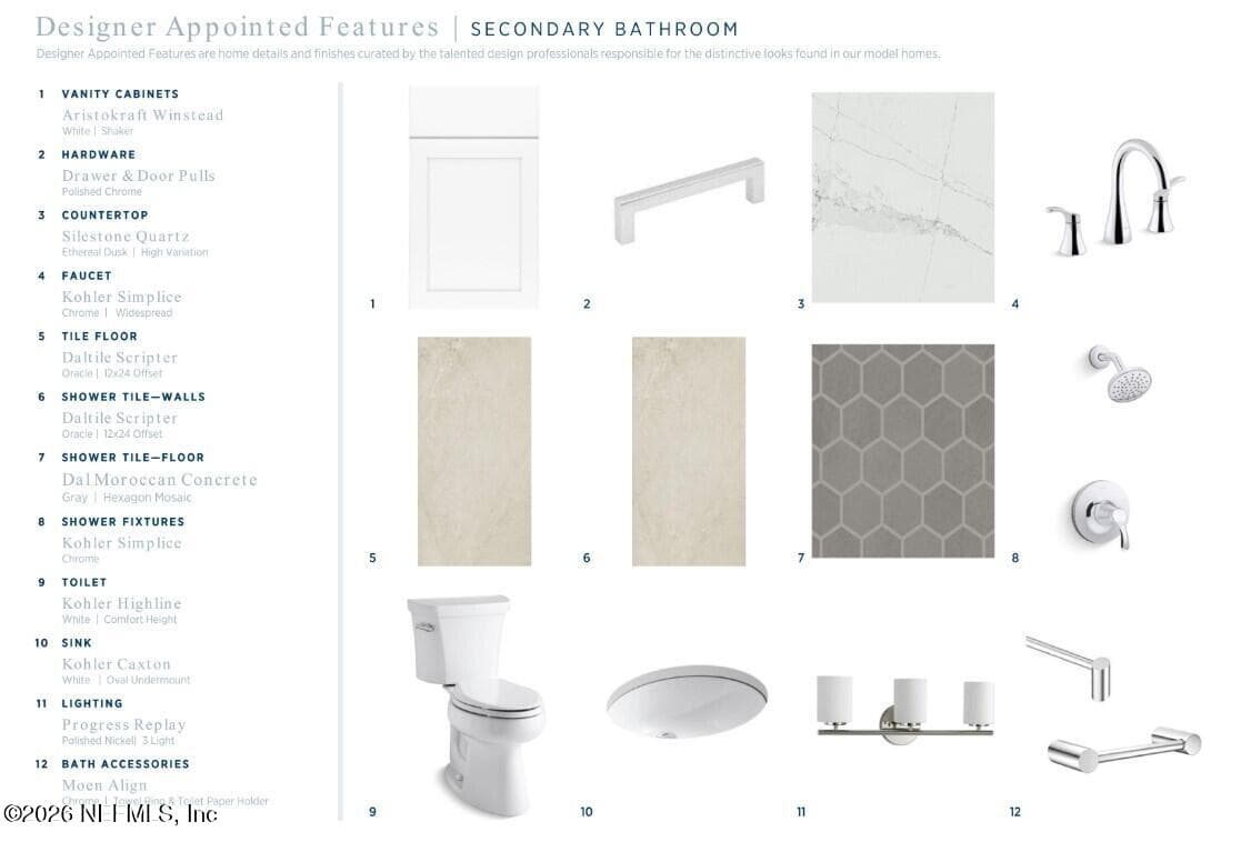 Second Bath Selections — 155 STILLWATER Drive, Flagler Beach, FL 32136