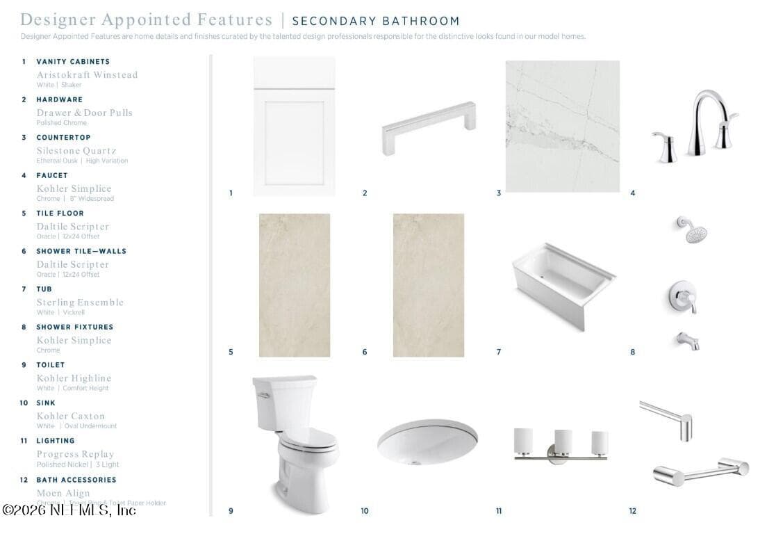 Third Bath Selections — 155 STILLWATER Drive, Flagler Beach, FL 32136