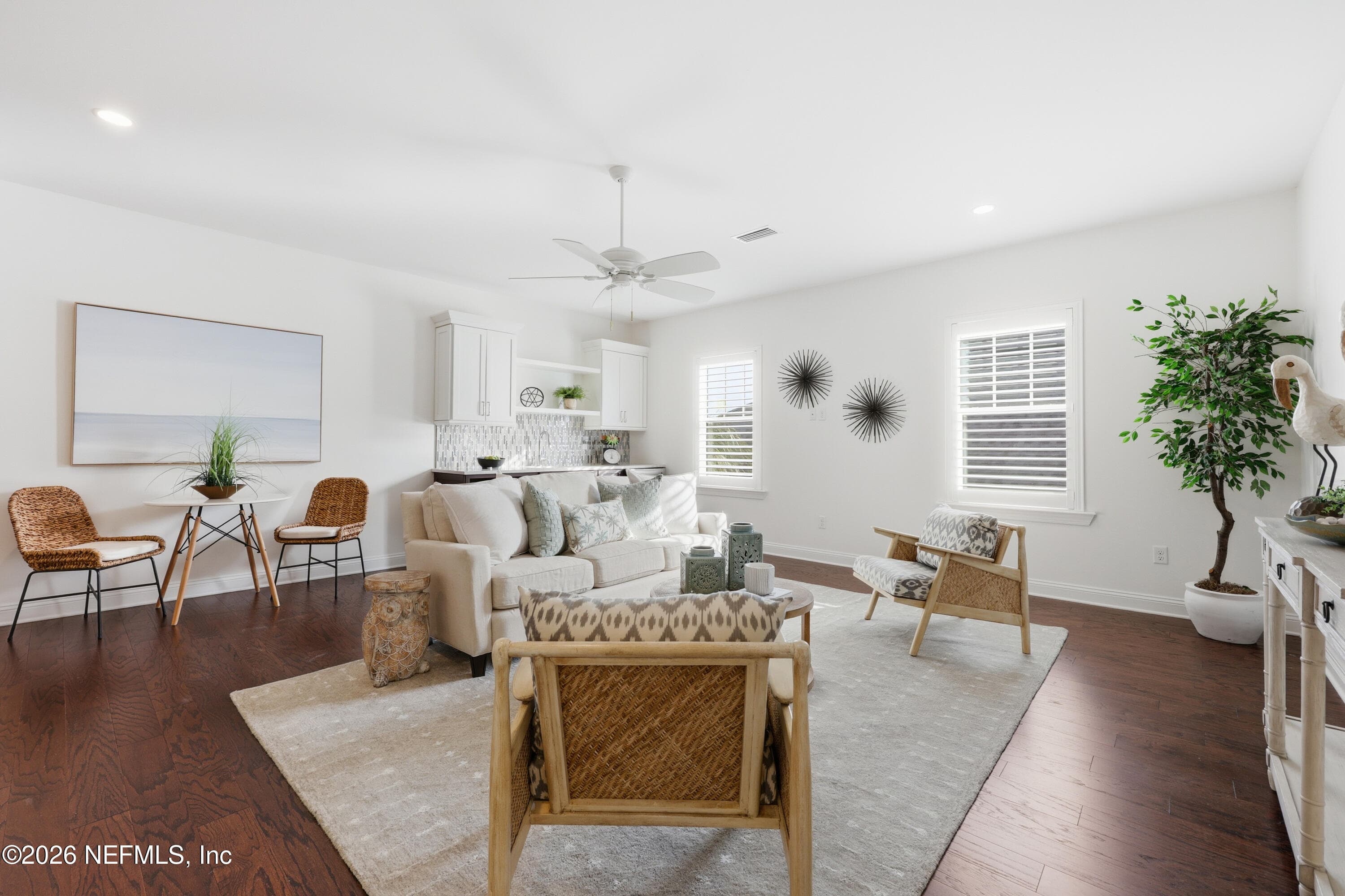 2nd Floor boasts expansive living area with hardwood floors and bright natural light. — 568 TIMBER BRIDGE Lane, Atlantic Beach, FL 32233