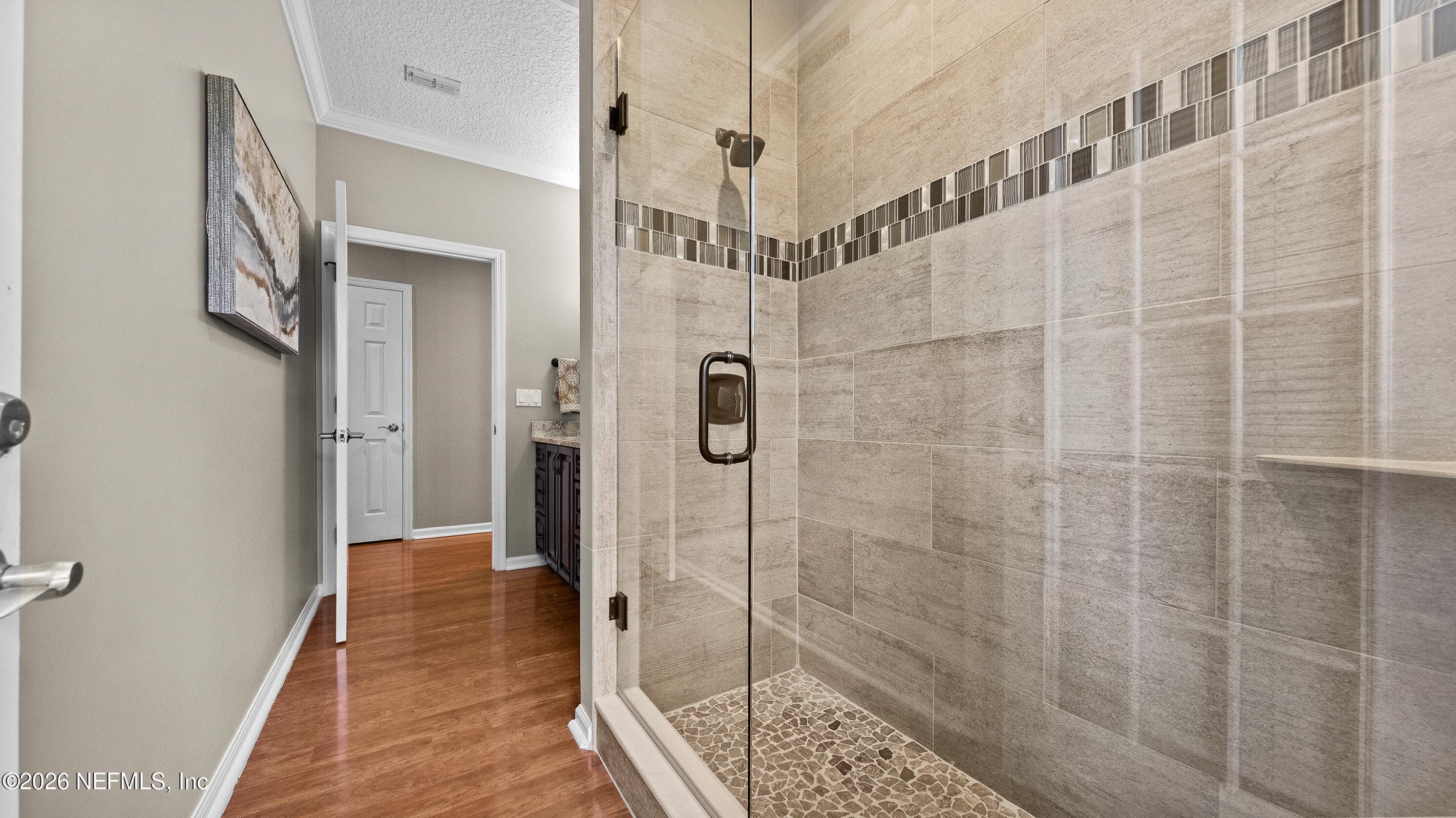Downstairs bathroom with a shower — 13601 EMERALD COVE Court, Jacksonville, FL 32225