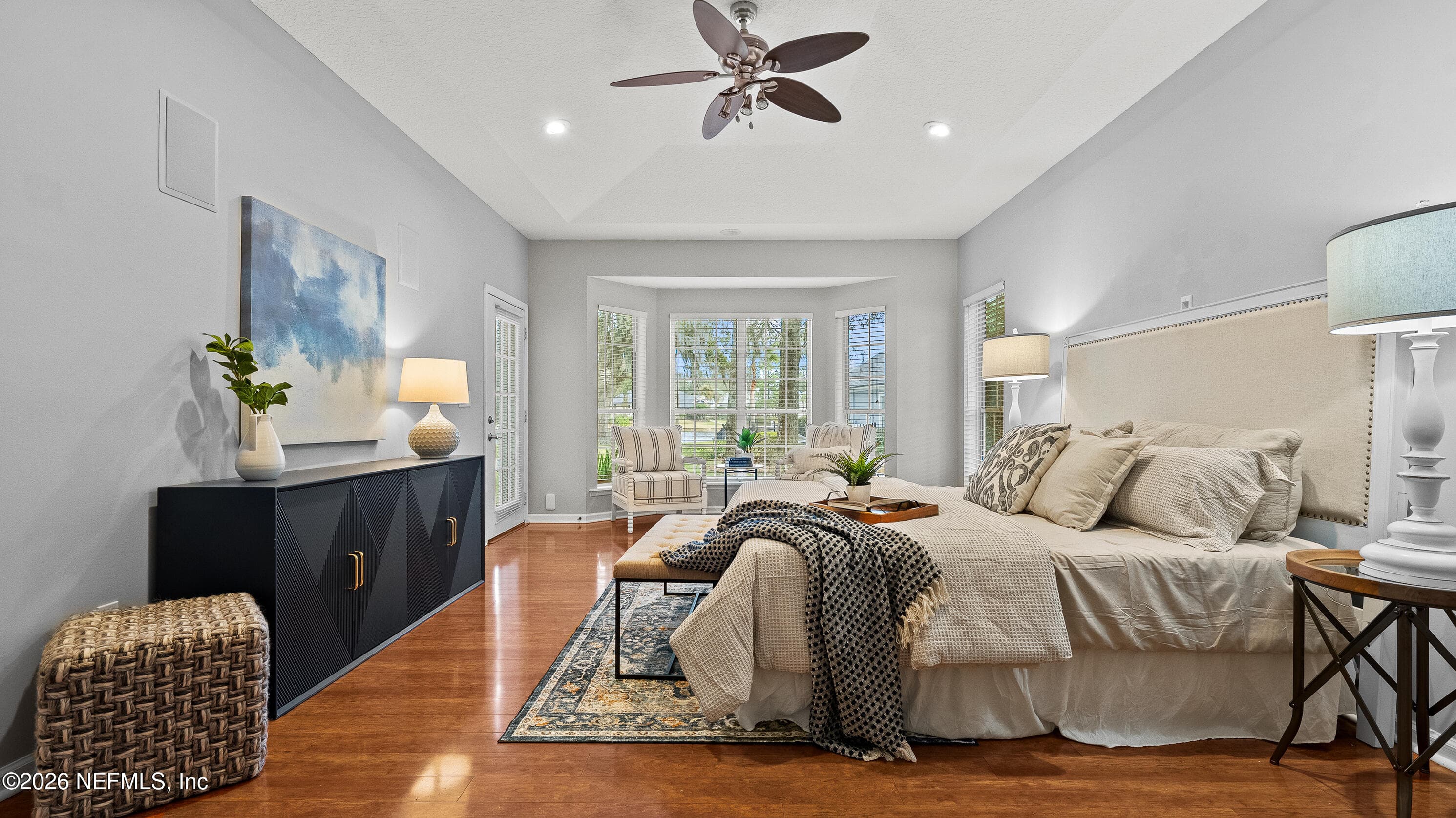 Primary bedroom w/door to outback — 13601 EMERALD COVE Court, Jacksonville, FL 32225