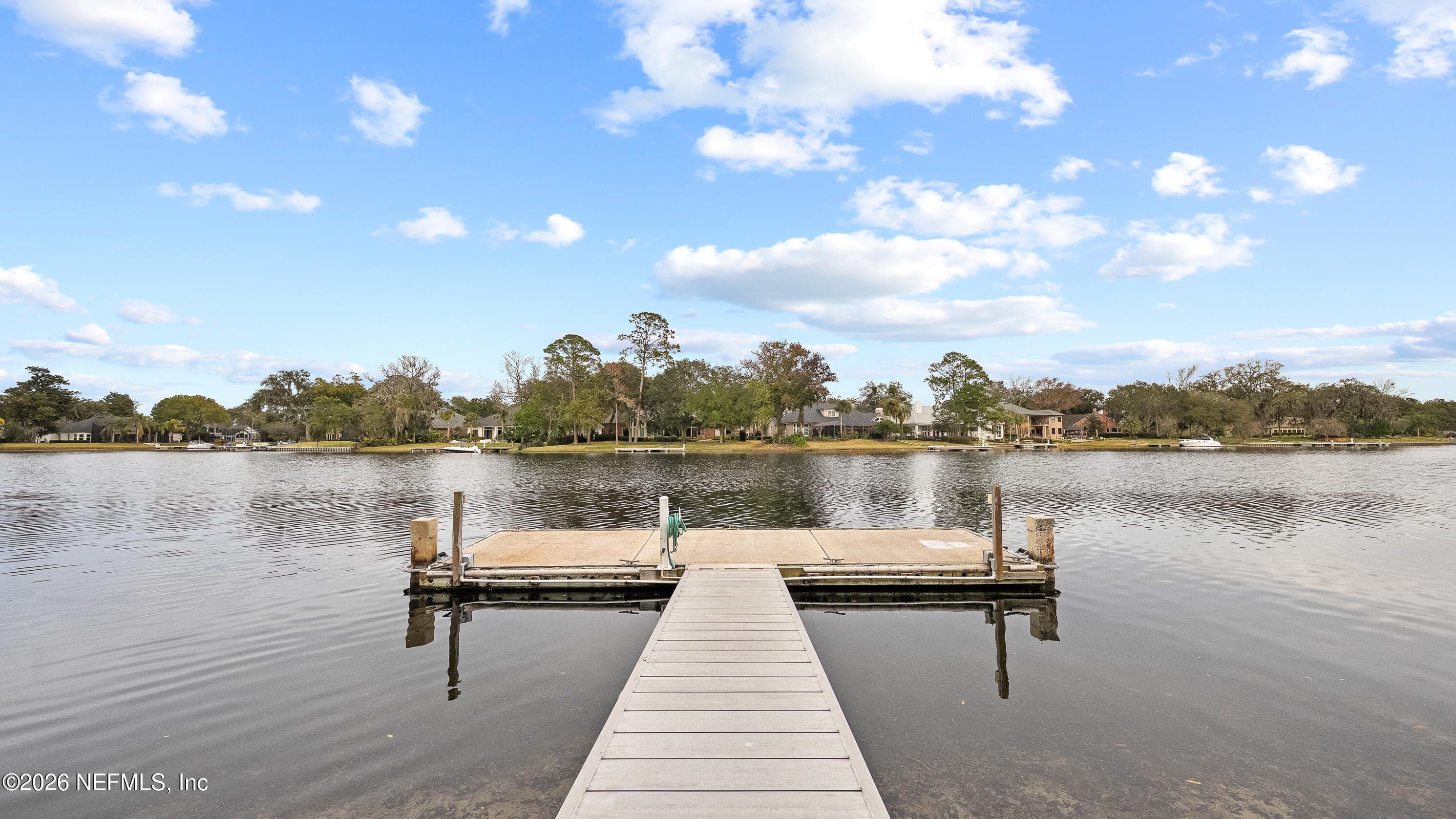30ft Dock w/power and water — 13601 EMERALD COVE Court, Jacksonville, FL 32225