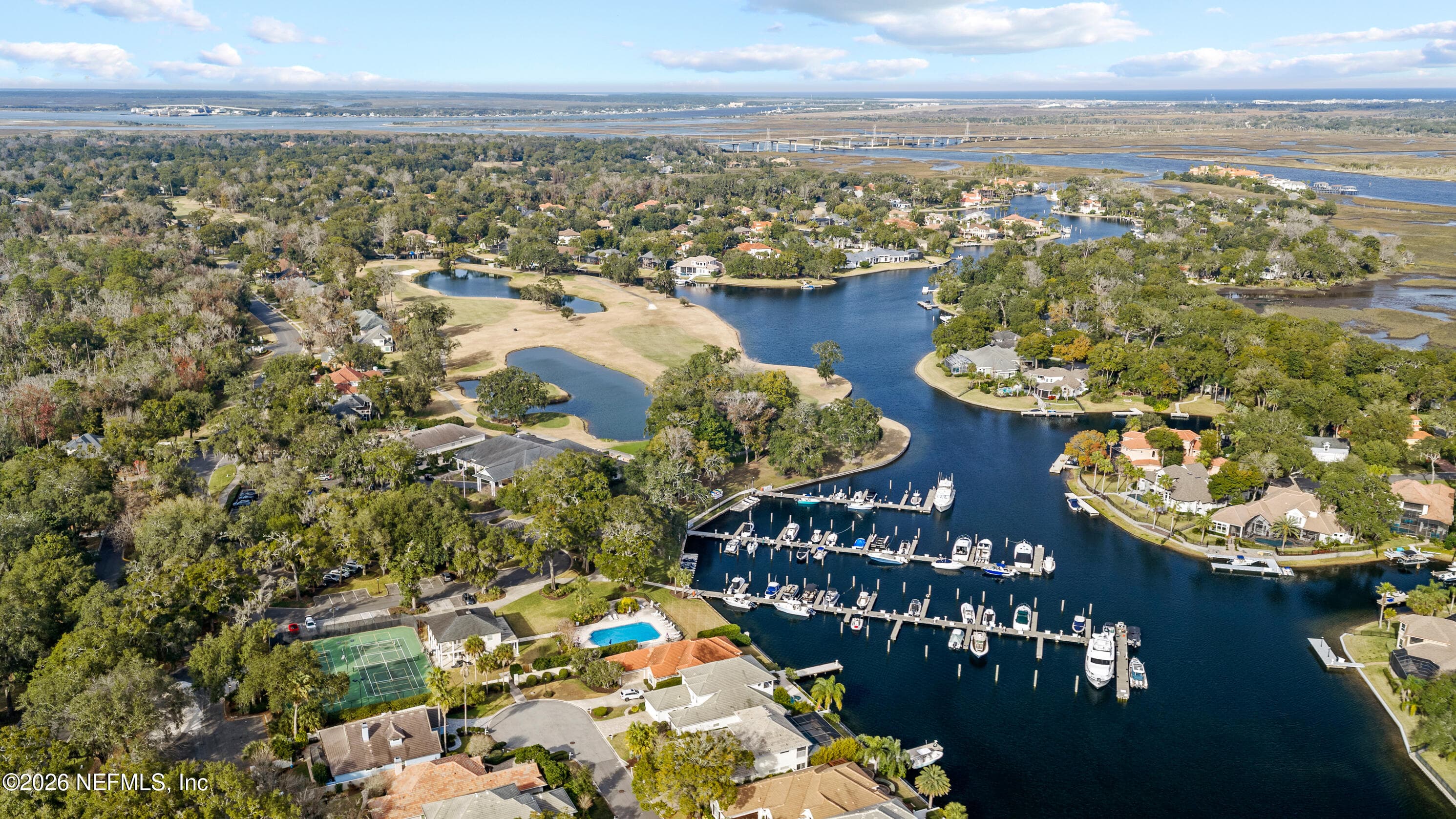 Drone View of Lagoon — 13601 EMERALD COVE Court, Jacksonville, FL 32225