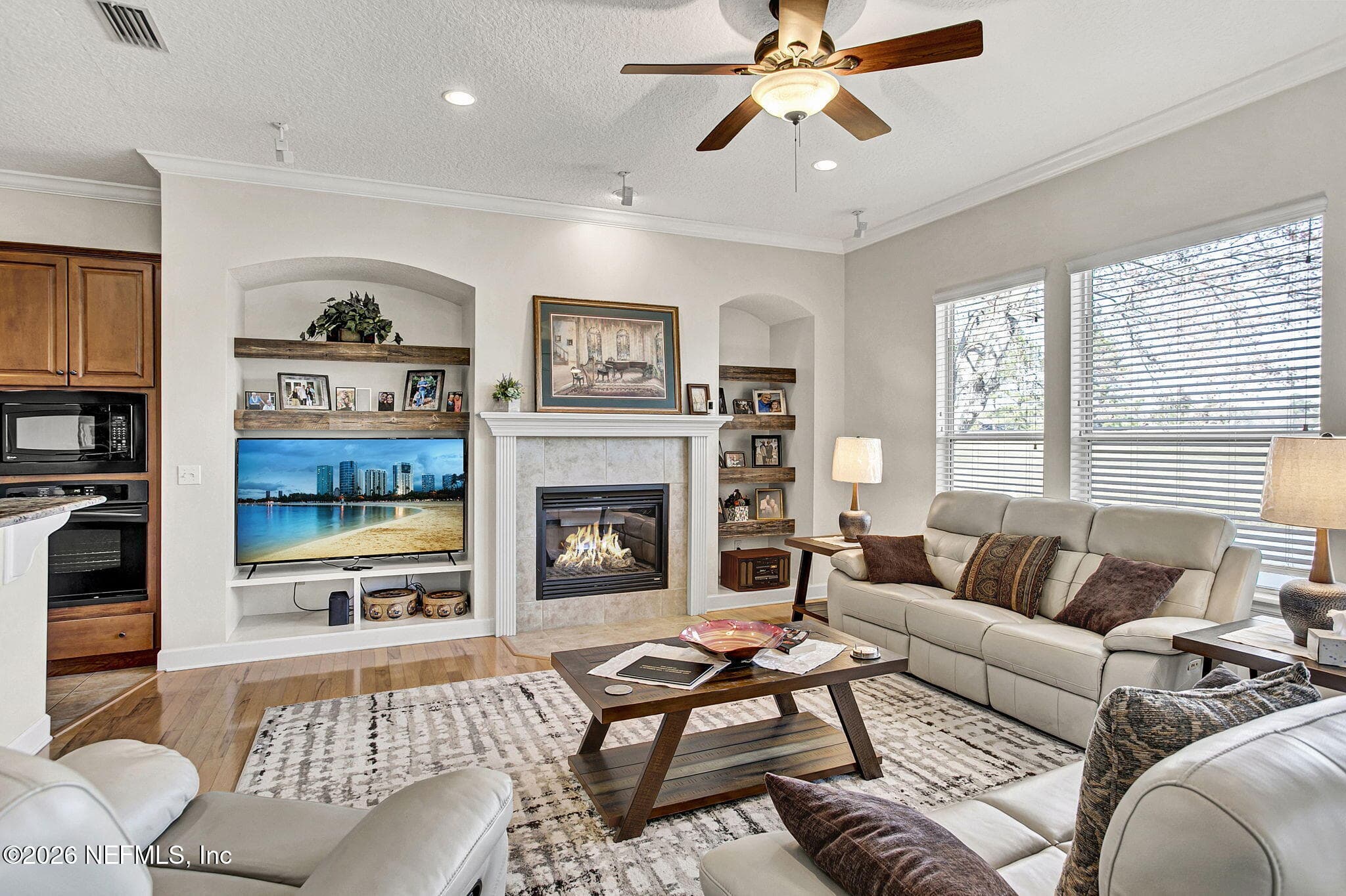 Family Room With Fireplace and Built Ins — 3576 BARTON CREEK Circle, Green Cove Springs, FL 32043