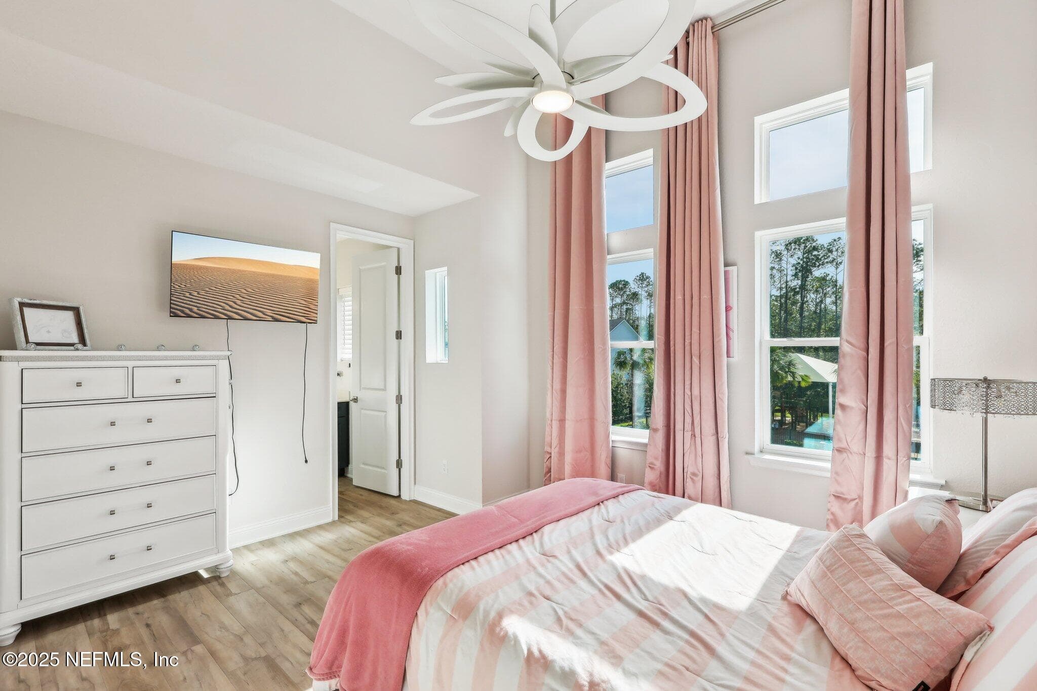 Custom drapery and fan — 716 PALM CREST Drive, Ponte Vedra, FL 32081