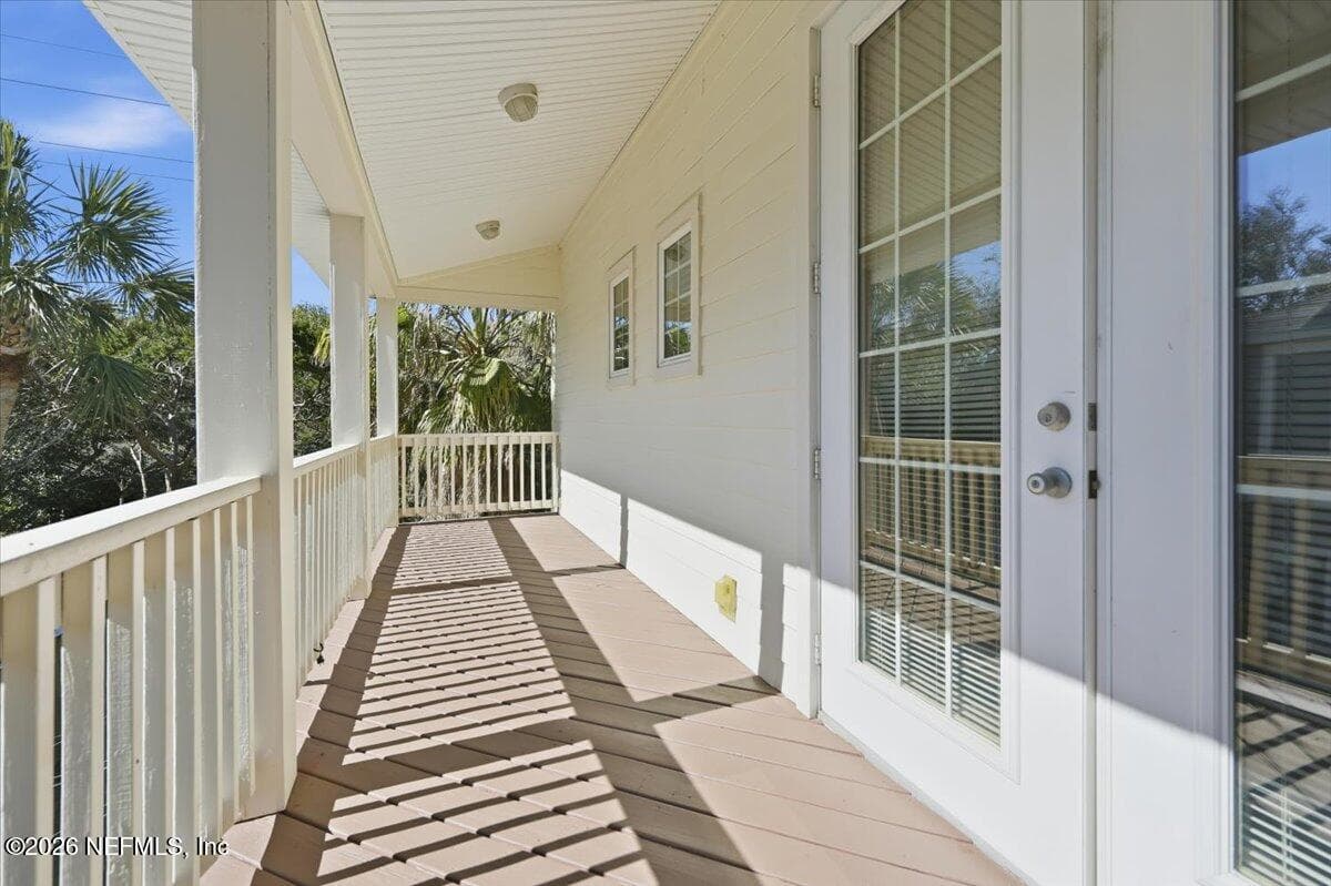 Deck off Primary Bedroom — 76 17TH Street, Atlantic Beach, FL 32233