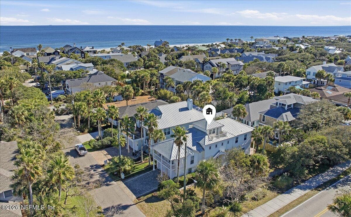 Aerial View — 76 17TH Street, Atlantic Beach, FL 32233