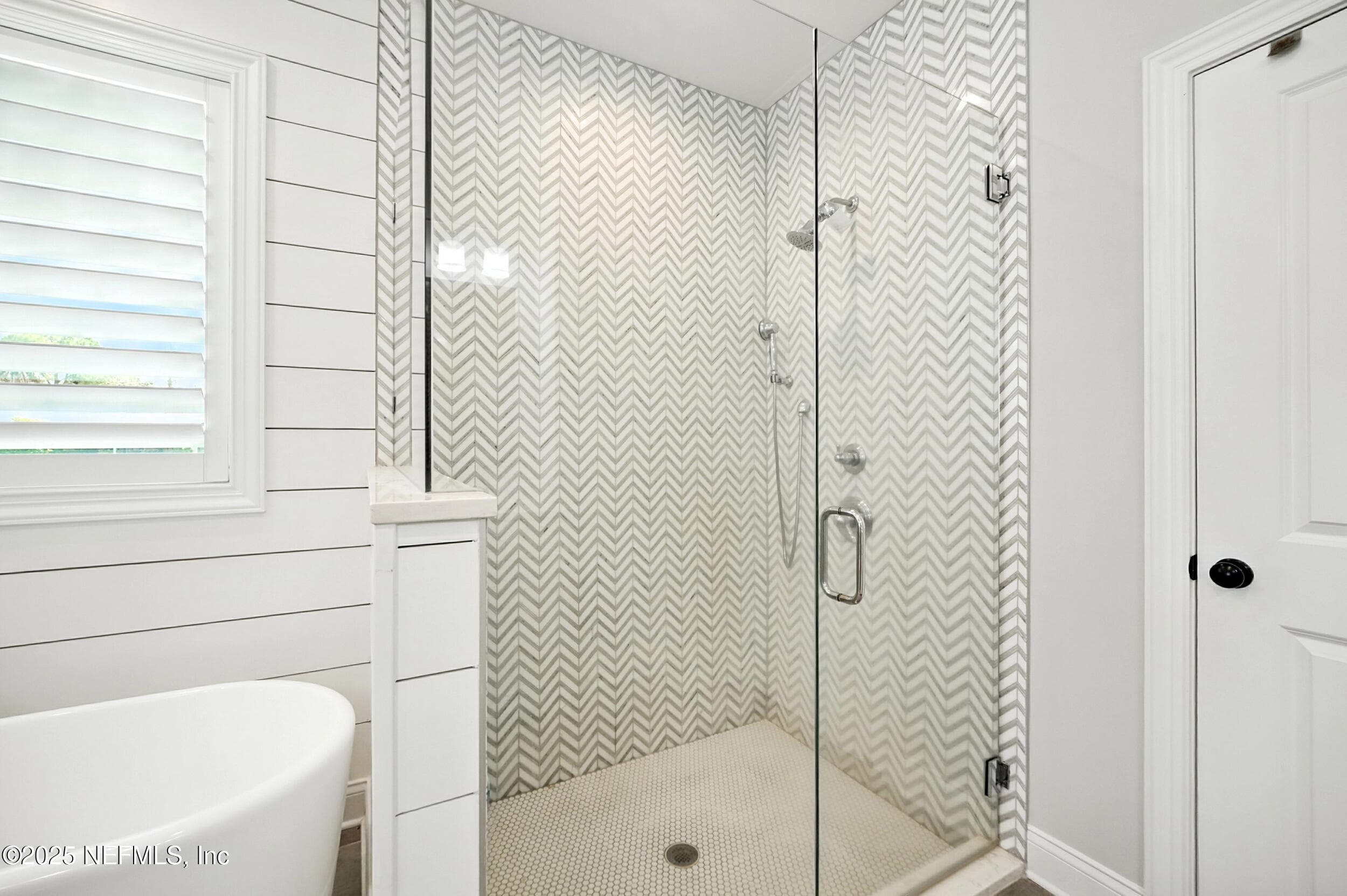 owners bath marble shower — 3367 ROYAL PALM Drive, Jacksonville, FL 32250