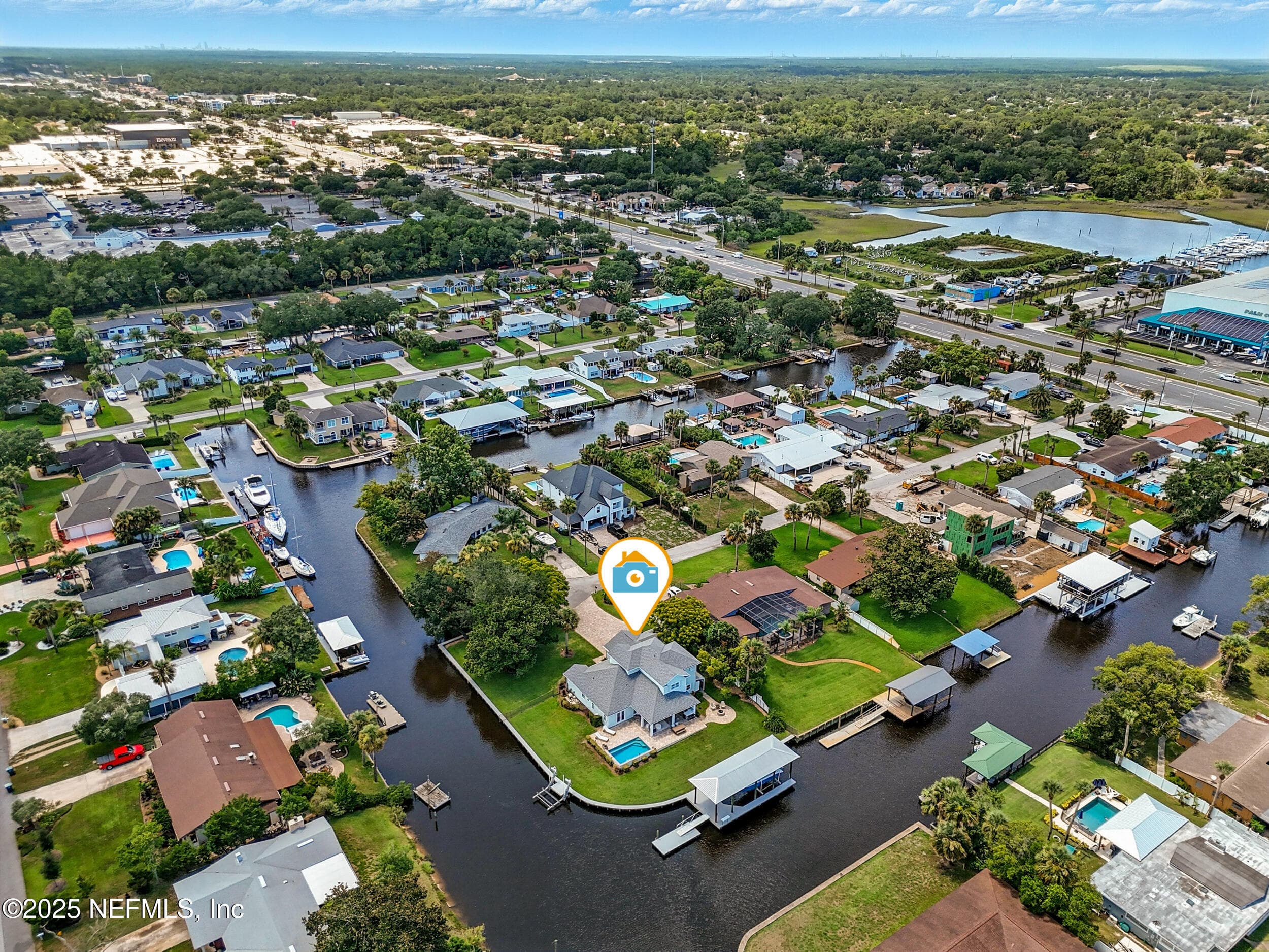 over 300' of waterfront easy access in and out to the intracoastal — 3367 ROYAL PALM Drive, Jacksonville, FL 32250