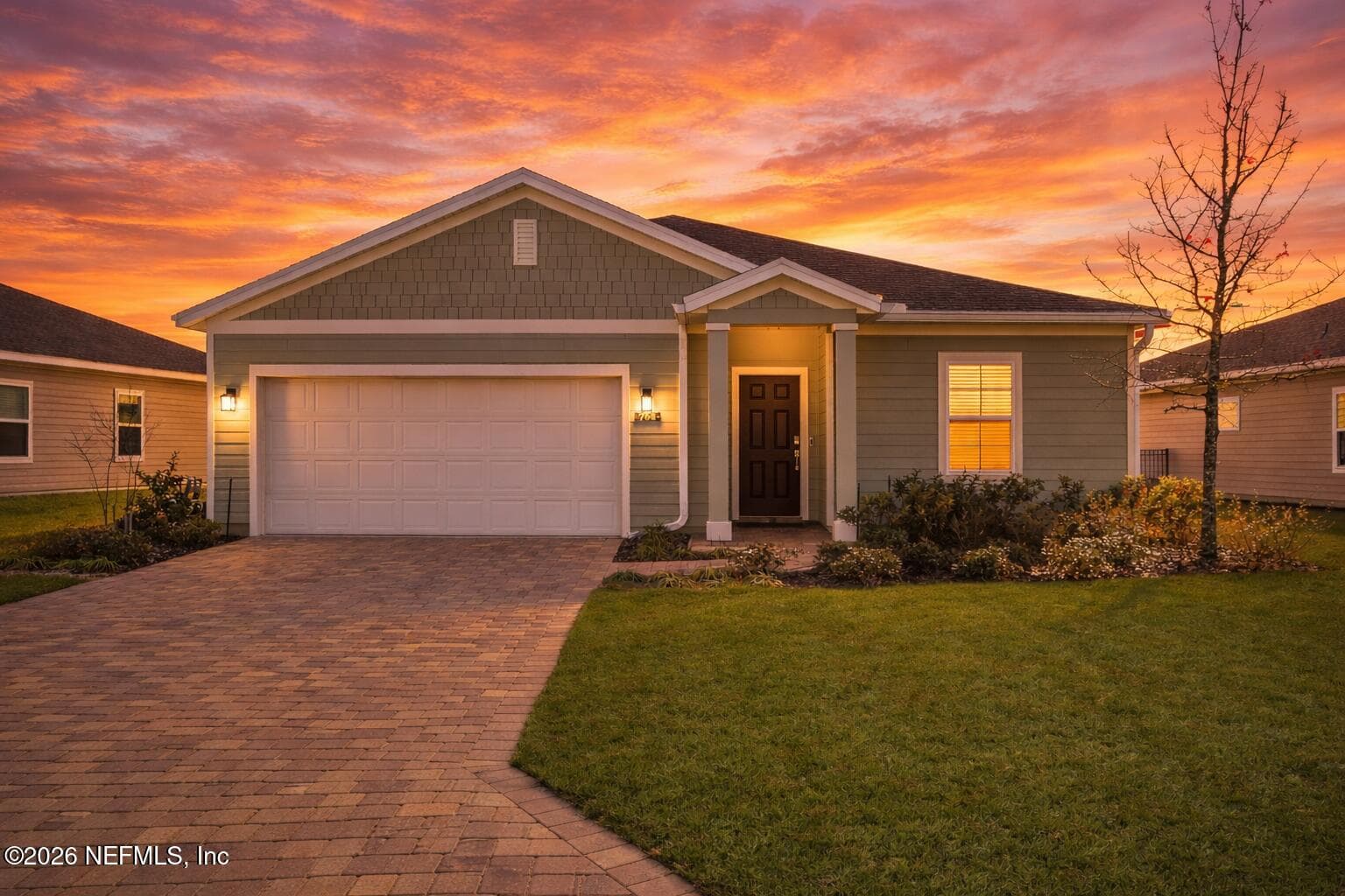 virtual sunset — 764 LAKE SINCLAIR Street, St. Augustine, FL 32084
