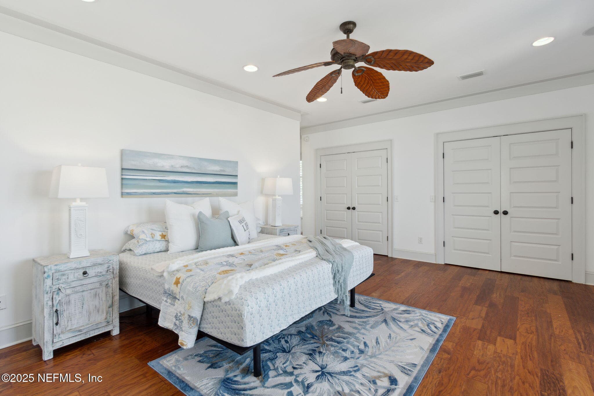 The spacious master suite fits king-sized furniture, dressers, and boasts two large closets plus an ensuite bath. — 822 S FLETCHER Avenue, Fernandina Beach, FL 32034