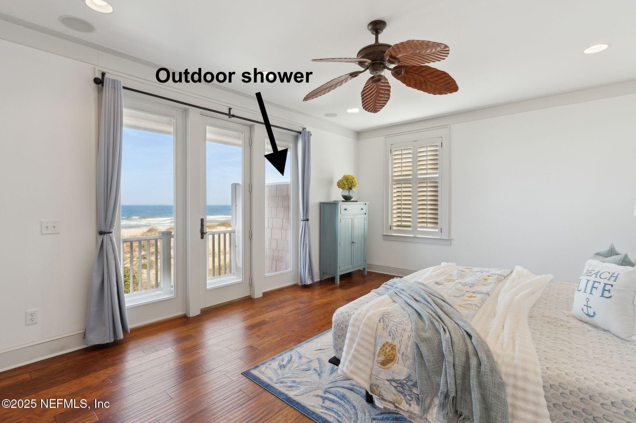 ... or step through the sliding glass doors onto your private balcony, where the salty sea breeze greets you... — 822 S FLETCHER Avenue, Fernandina Beach, FL 32034