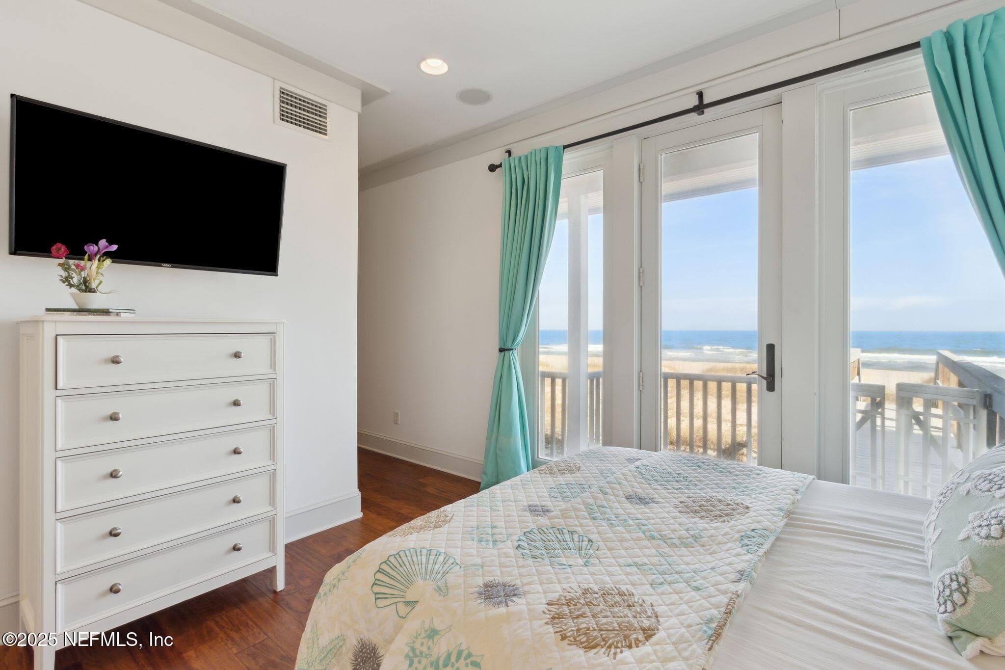 ... all bedrooms are generous in size, this one featuring two queen beds, oceanfront views and balcony access... — 822 S FLETCHER Avenue, Fernandina Beach, FL 32034