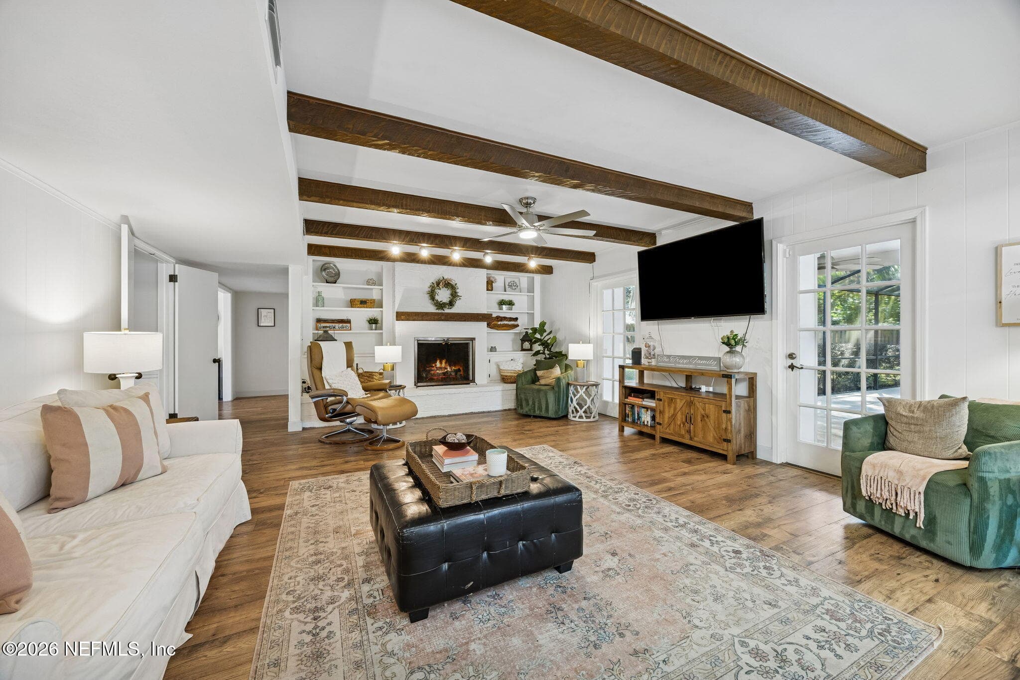Family room with Fireplace — 8012 SHADY GROVE Road, Jacksonville, FL 32256