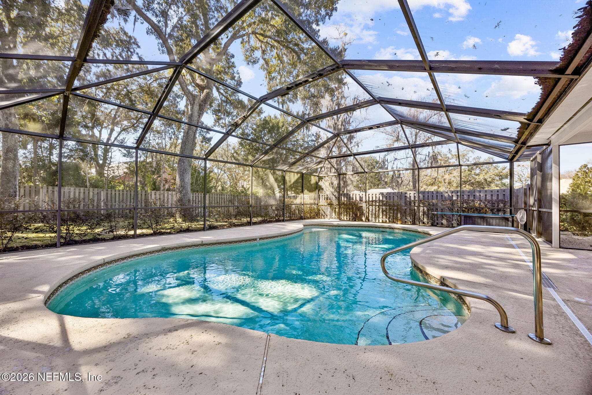 Large screened pool — 8012 SHADY GROVE Road, Jacksonville, FL 32256