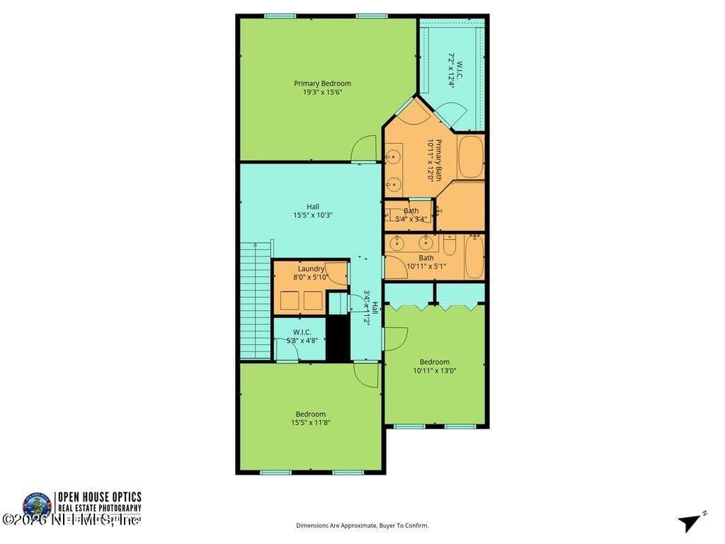 Upstairs Floor Plan — 132 MAGNOLIA CREEK Walk, Ponte Vedra, FL 32081