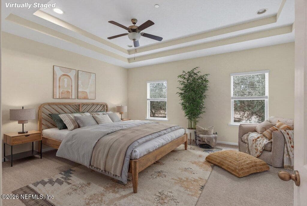 Virtually staged master suite — 132 MAGNOLIA CREEK Walk, Ponte Vedra, FL 32081