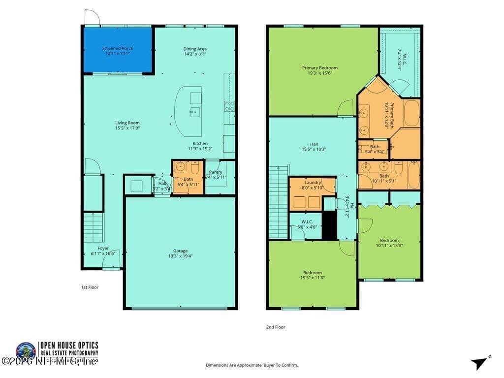 Both levels of townhouse. Living, dining down. Sleeping & relaxing, & additional open area up. — 132 MAGNOLIA CREEK Walk, Ponte Vedra, FL 32081