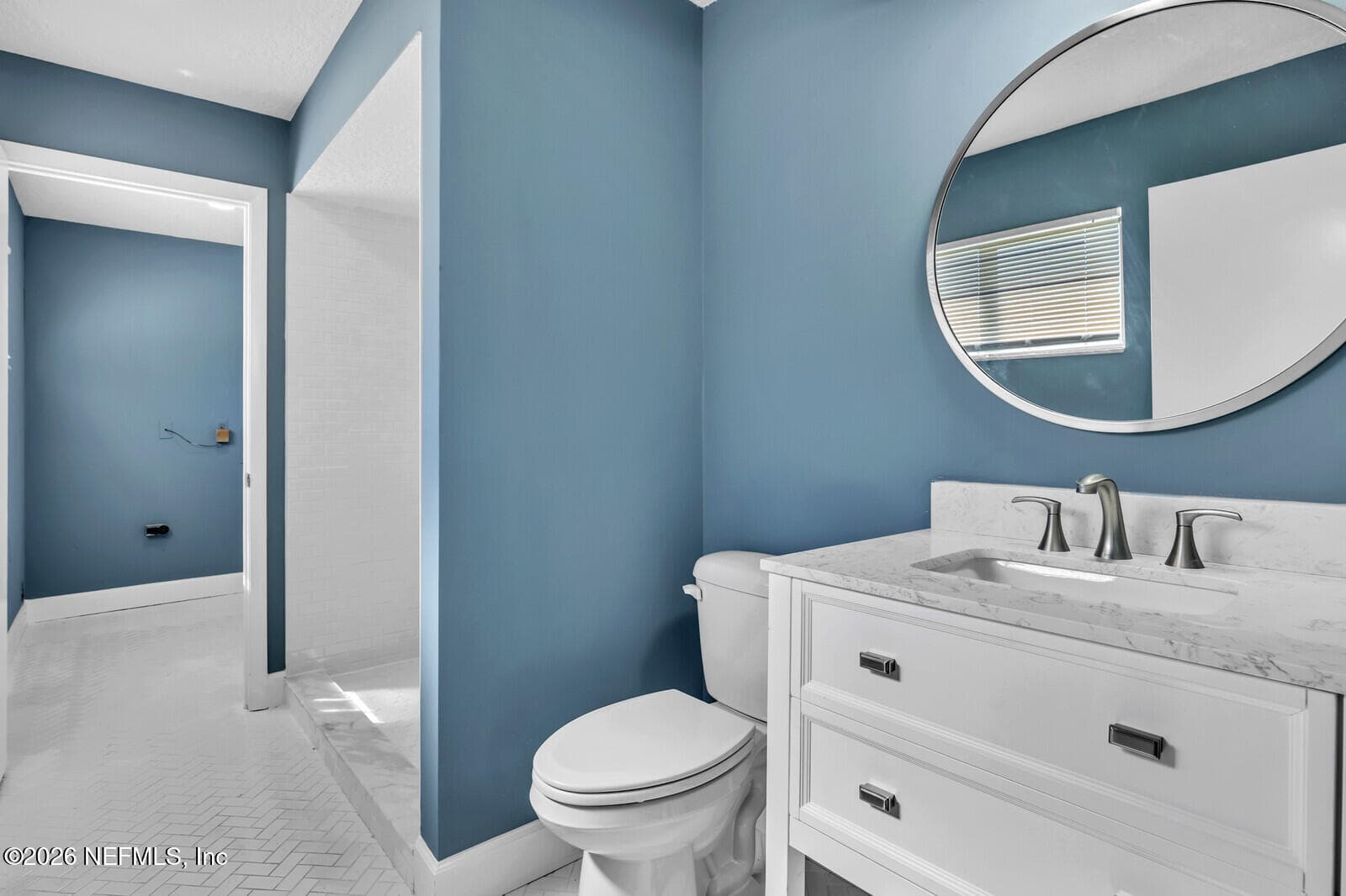 Full Bathroom Downstairs in laundry room East — 206/208 HOPKINS Street, Neptune Beach, FL 32266