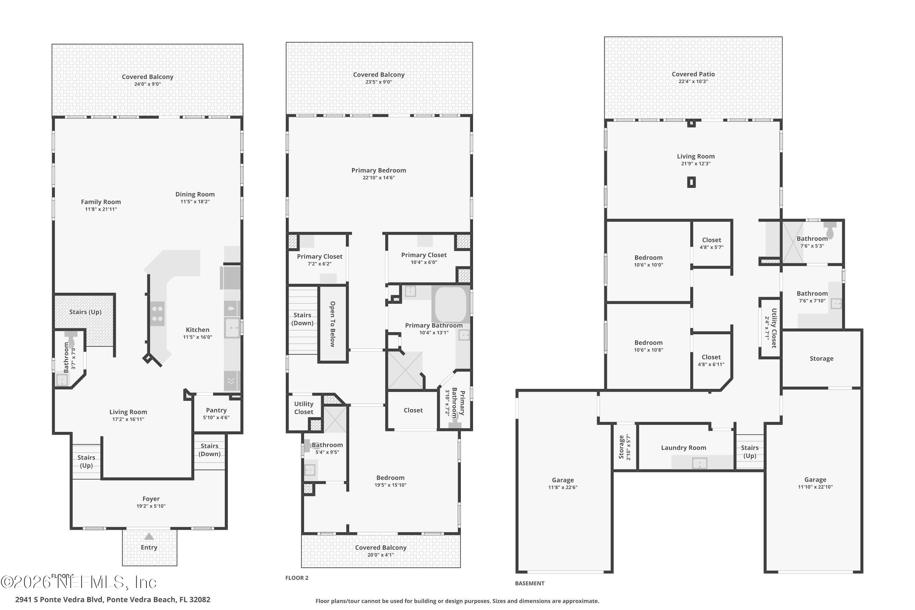 Well designed floor plan with 3 separate areas of living space — 2941 S PONTE VEDRA Boulevard, Ponte Vedra Beach, FL 32082