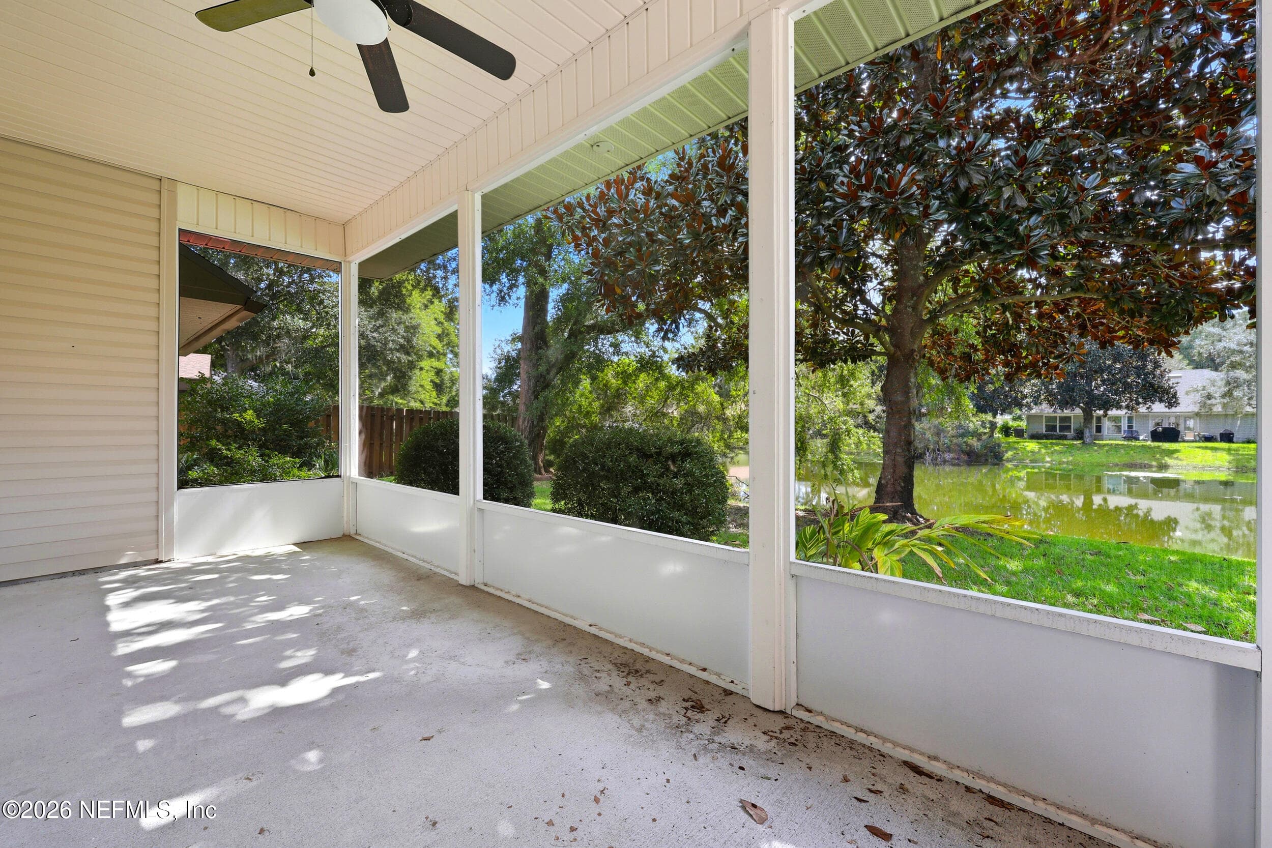 Back Porch Overlooking Pond — 541 GRAND PARKE Drive, St. Johns, FL 32259